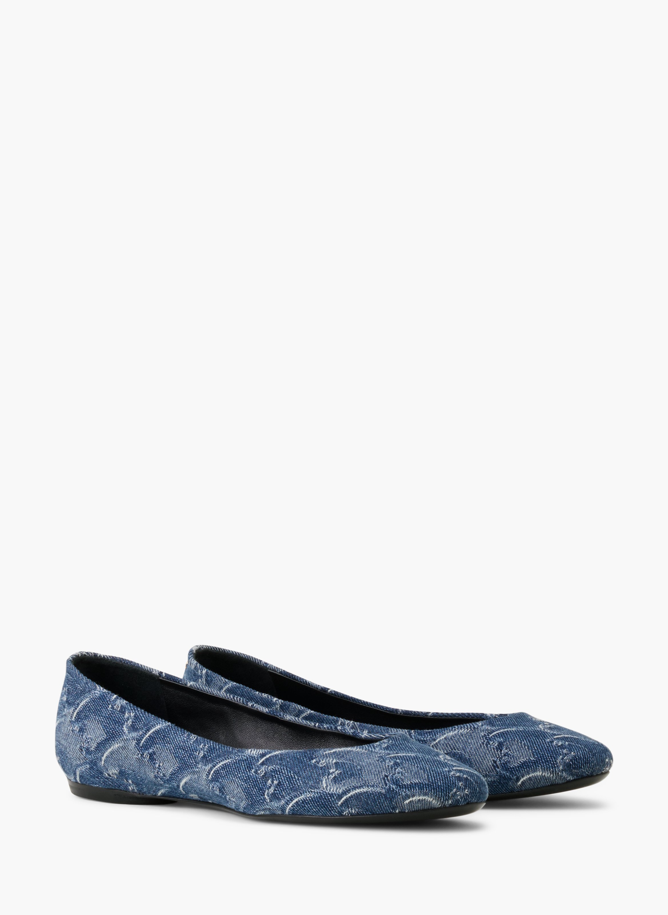 La ballerine lunar year en denim LANVIN Bleu