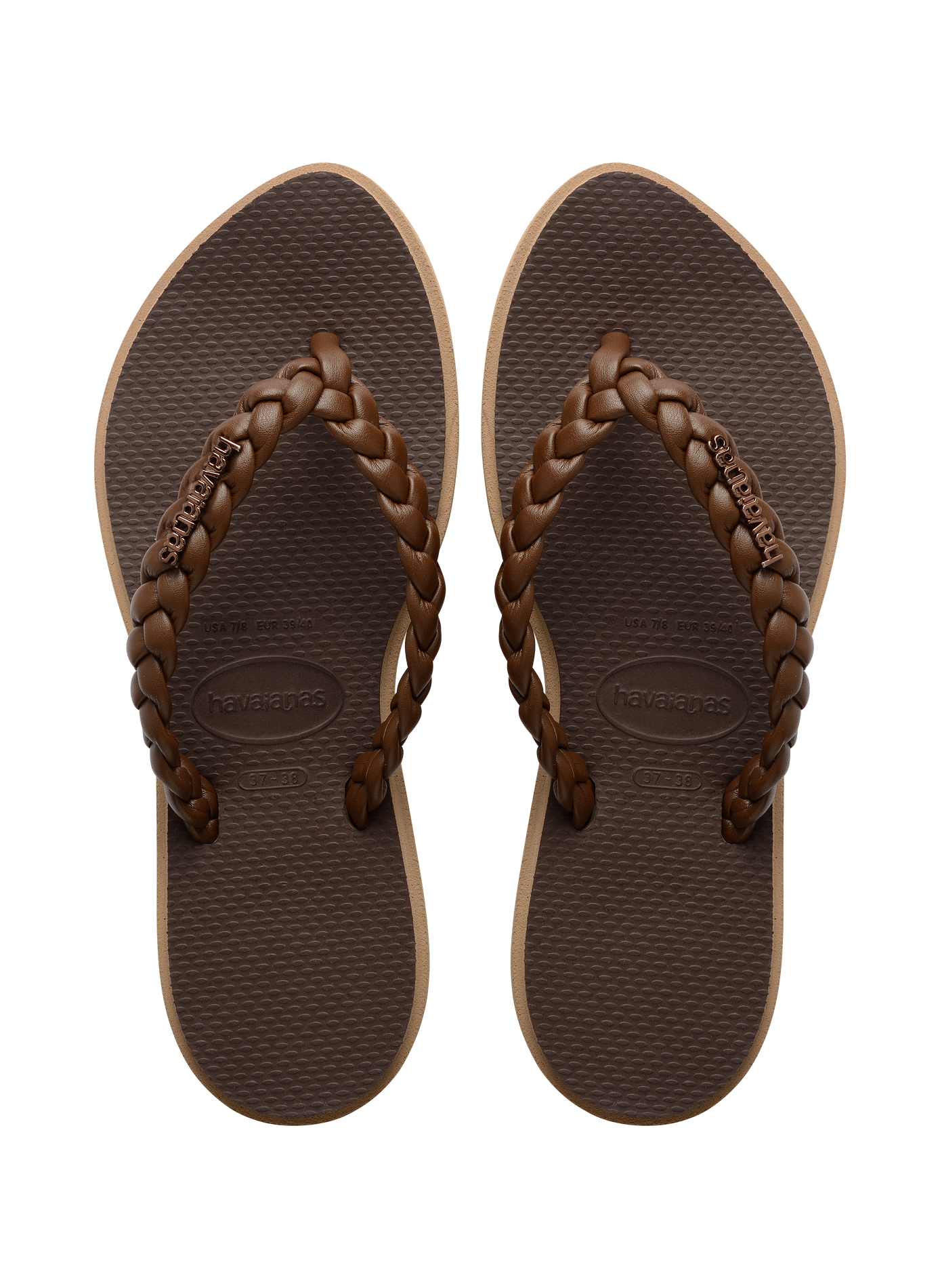 Tongs Slim Point Boho crantées HAVAIANAS Doré