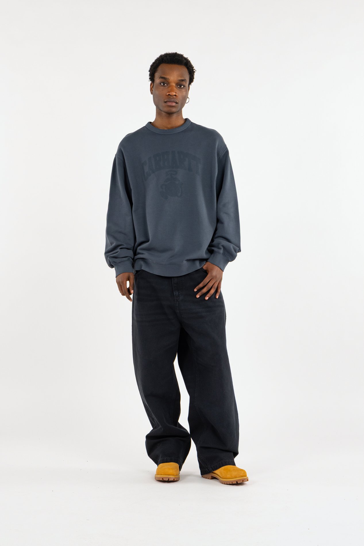 Sweatshirt faded pond corps sweat CARHARTT WIP Bleu