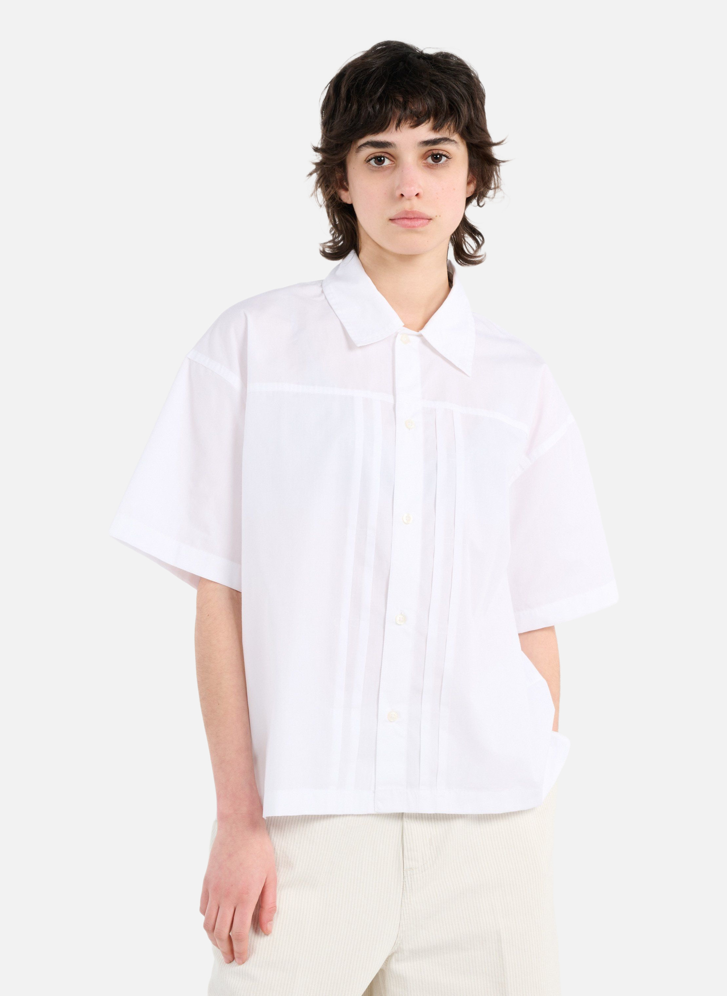 Chemise w' s/s belmont shirt CARHARTT WIP Blanc