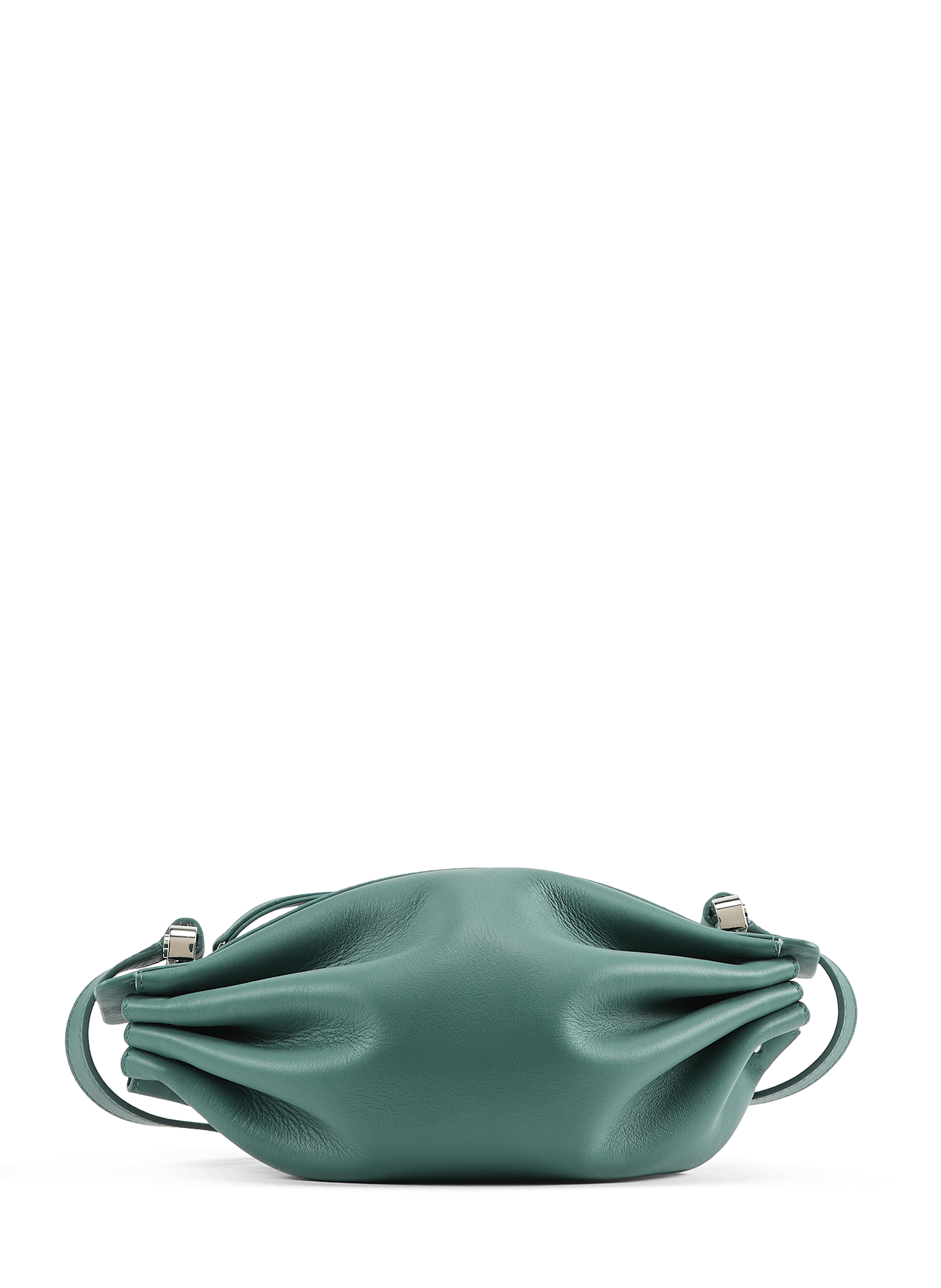 Schultertasche aus Leder BONASTRE Grun