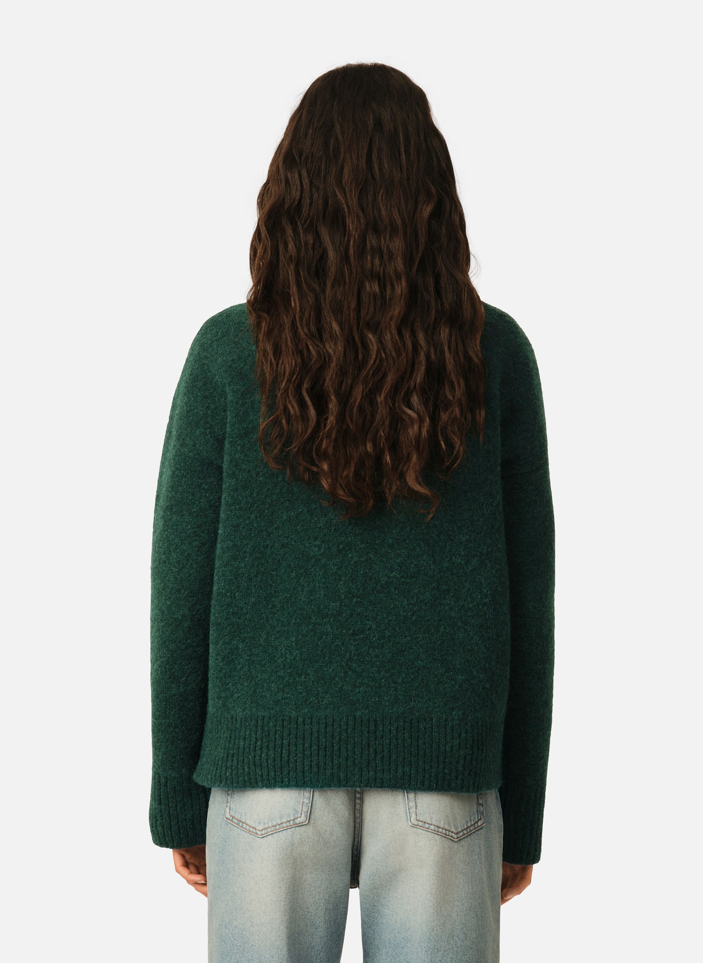 Pull unisexe en alpaga ami de coeur AMI PARIS Vert