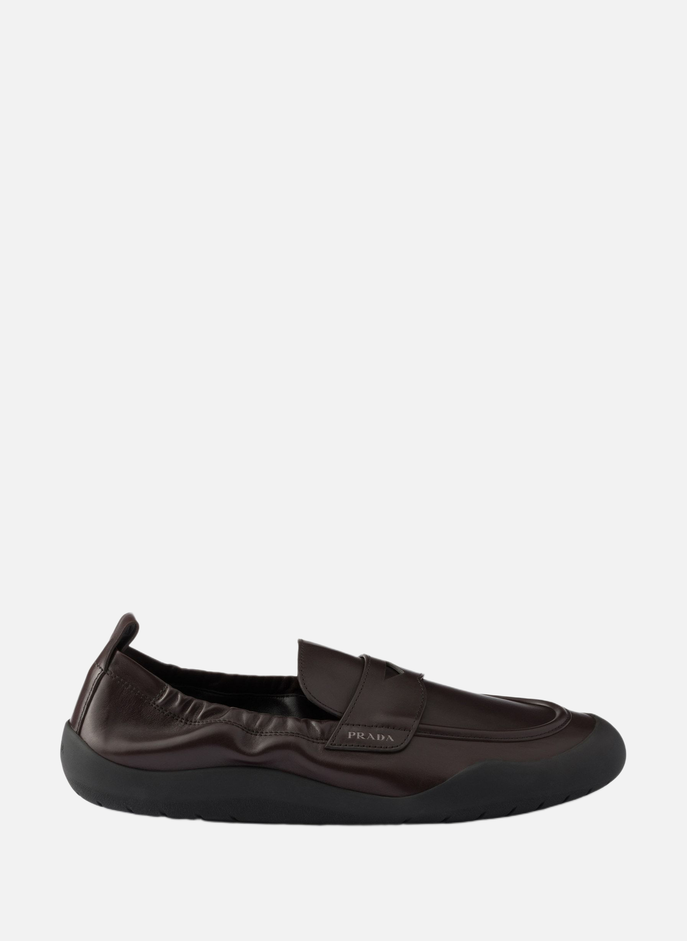 Mocassins speedrock en cuir PRADA Marron