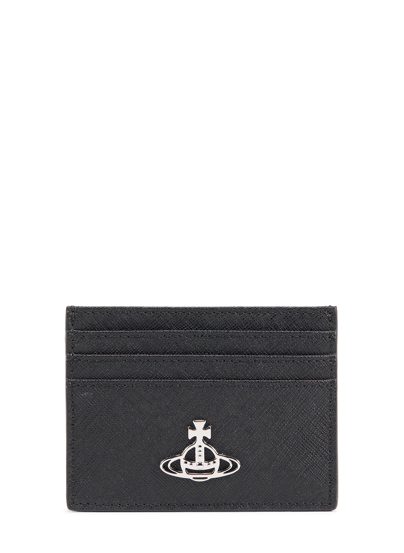 Calf leather logo card holder VIVIENNE WESTWOOD Black