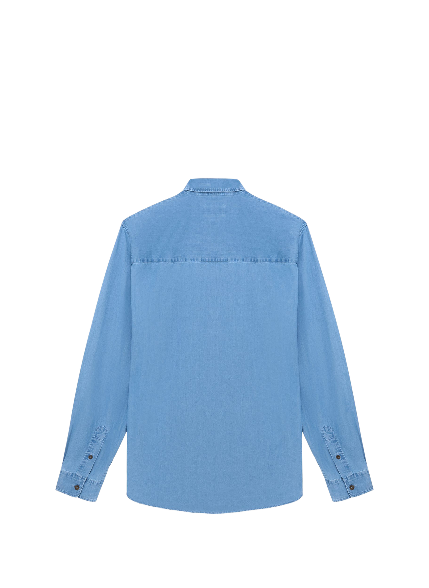 Straight denim cotton shirt MAISON LABICHE Blue
