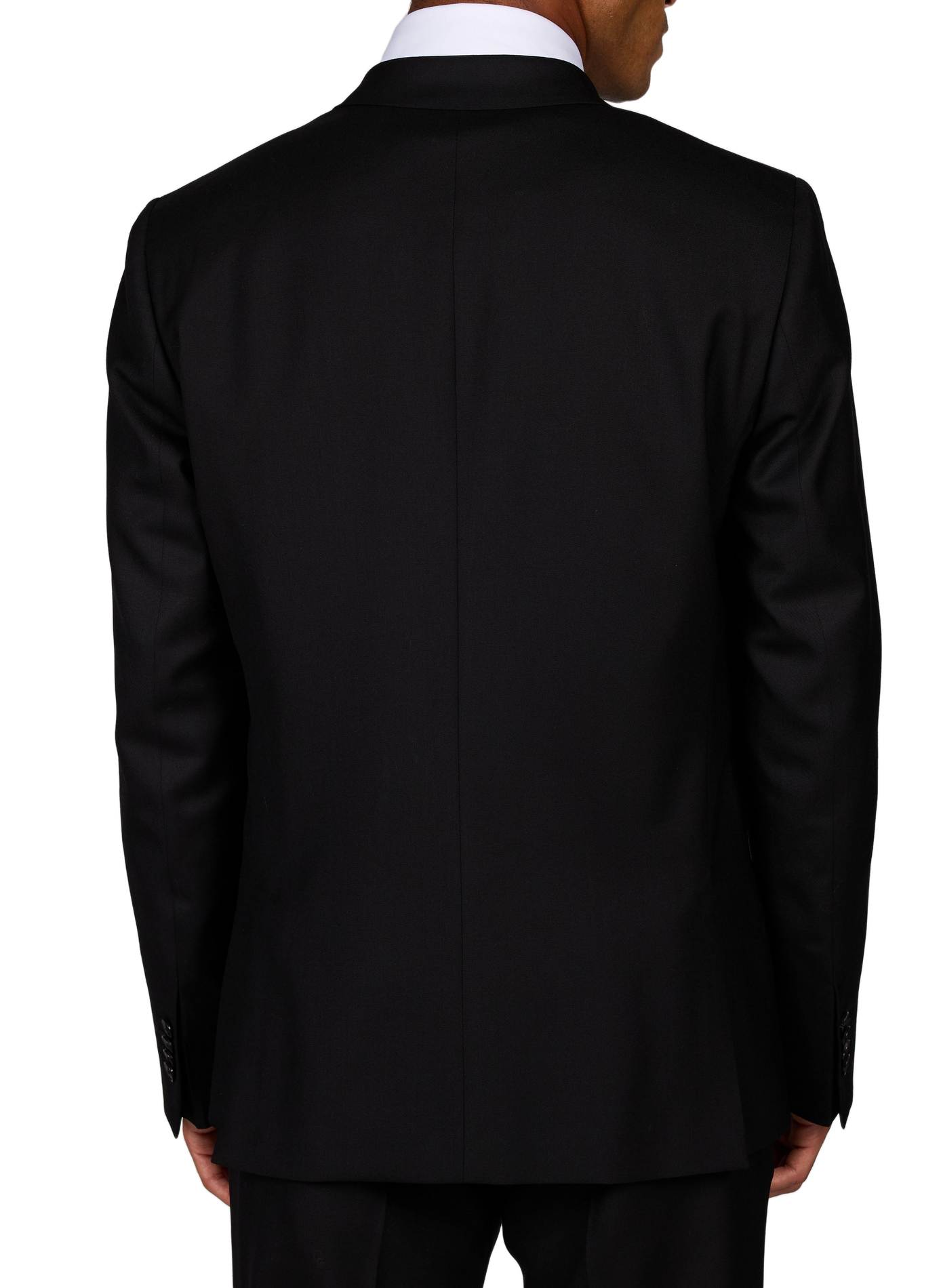 Costume deux pièces uni en laine PAUL SMITH Noir