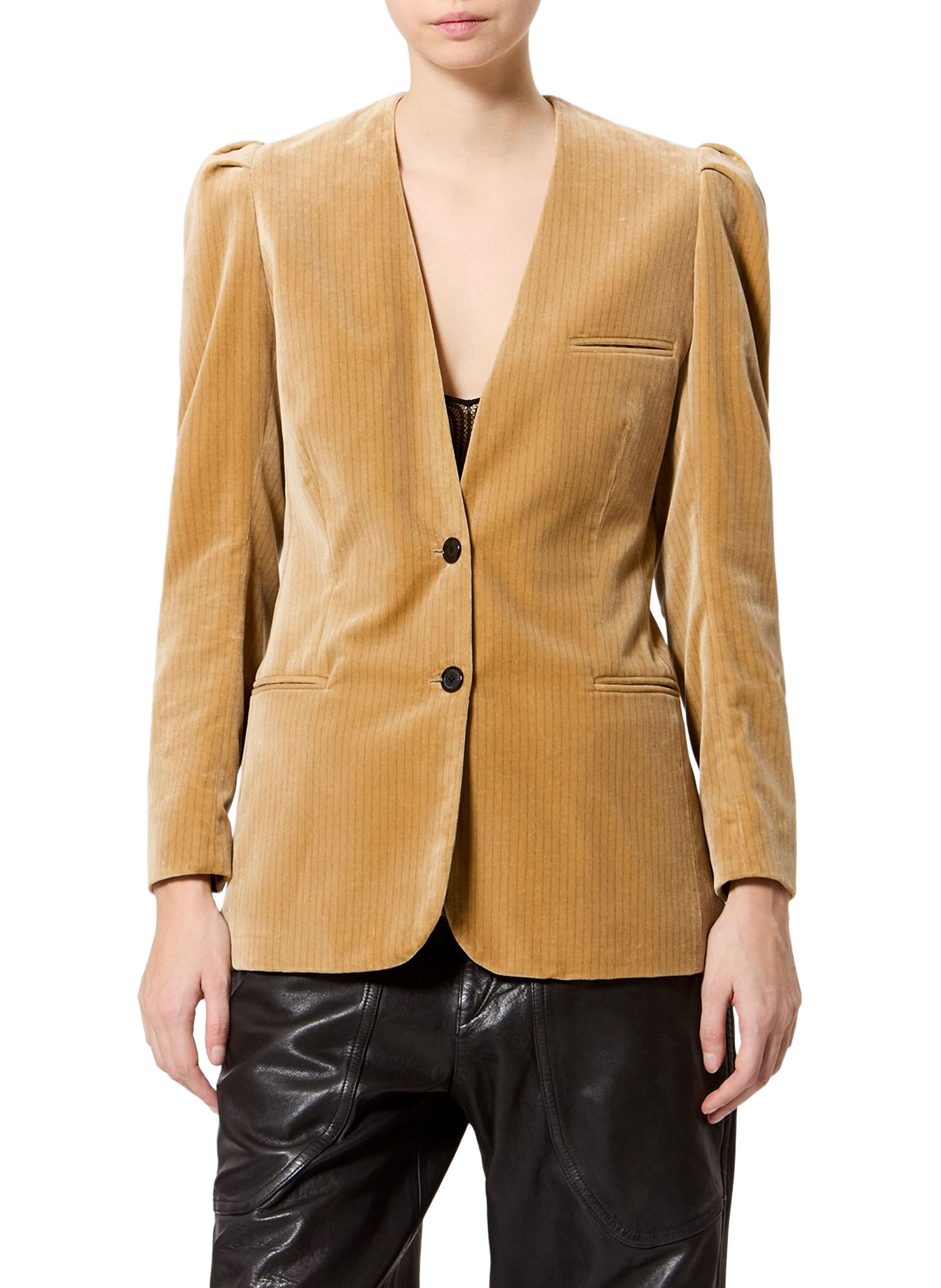 Fereole Baumwoll-Veloursjacke ISABEL MARANT Braun
