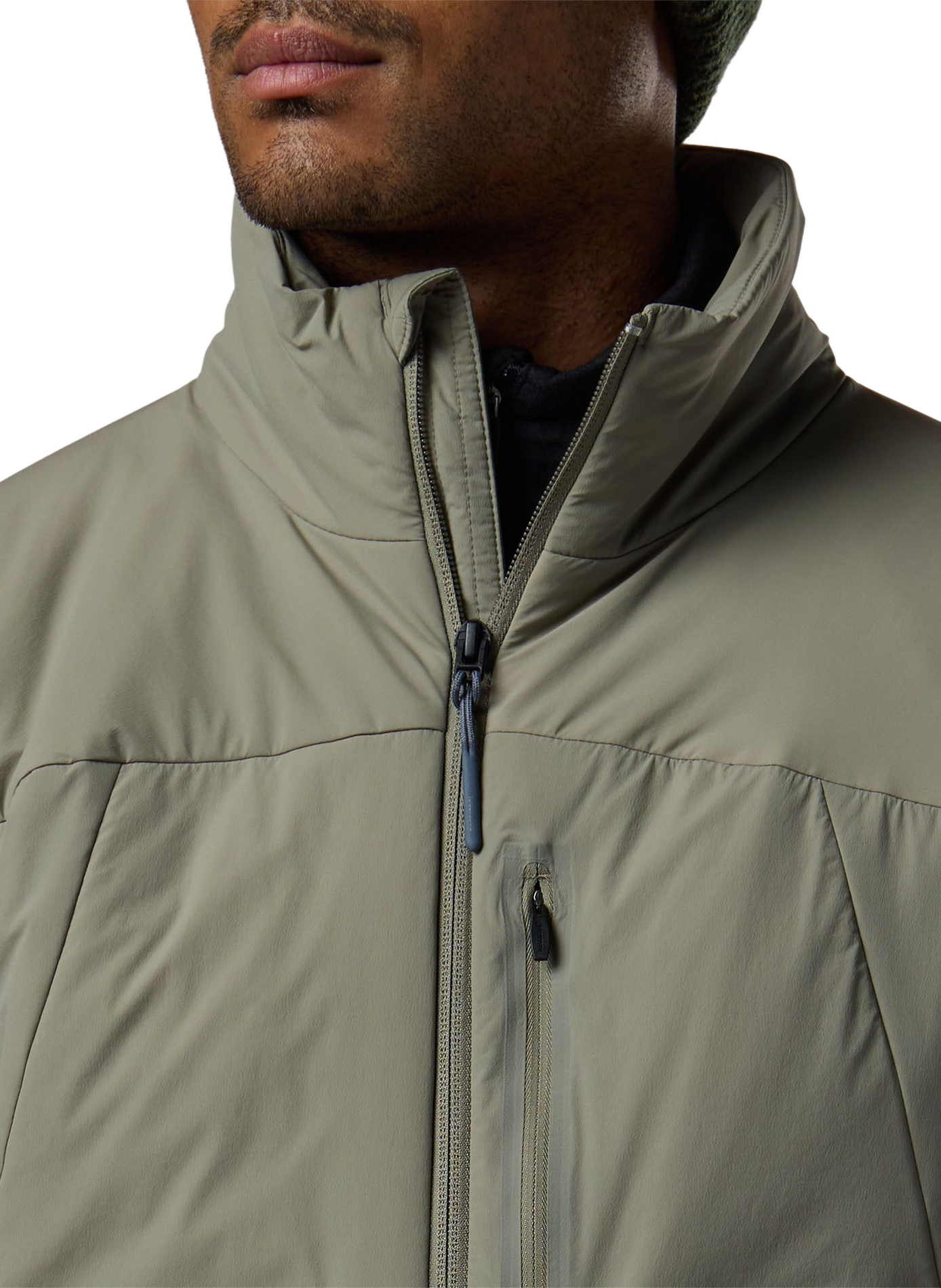 Veste droite col montant zippée ROSSIGNOL Verde