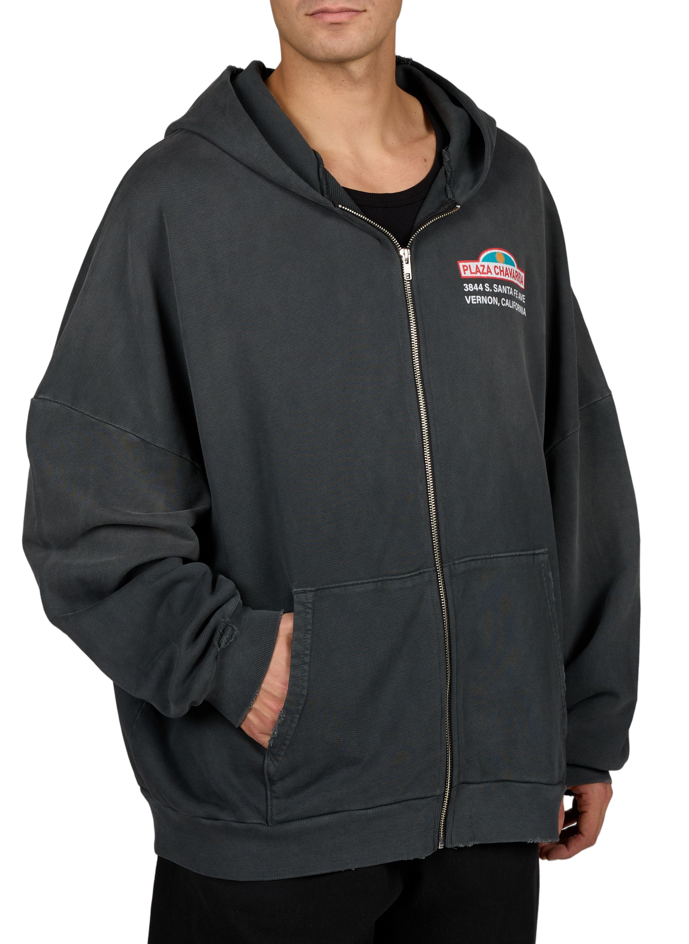 Cotton hooded sweatshirt WILLY CHAVARRIA Grey