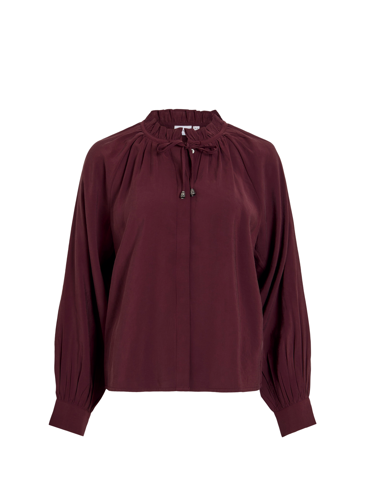 Chemise col rond VILA Rouge