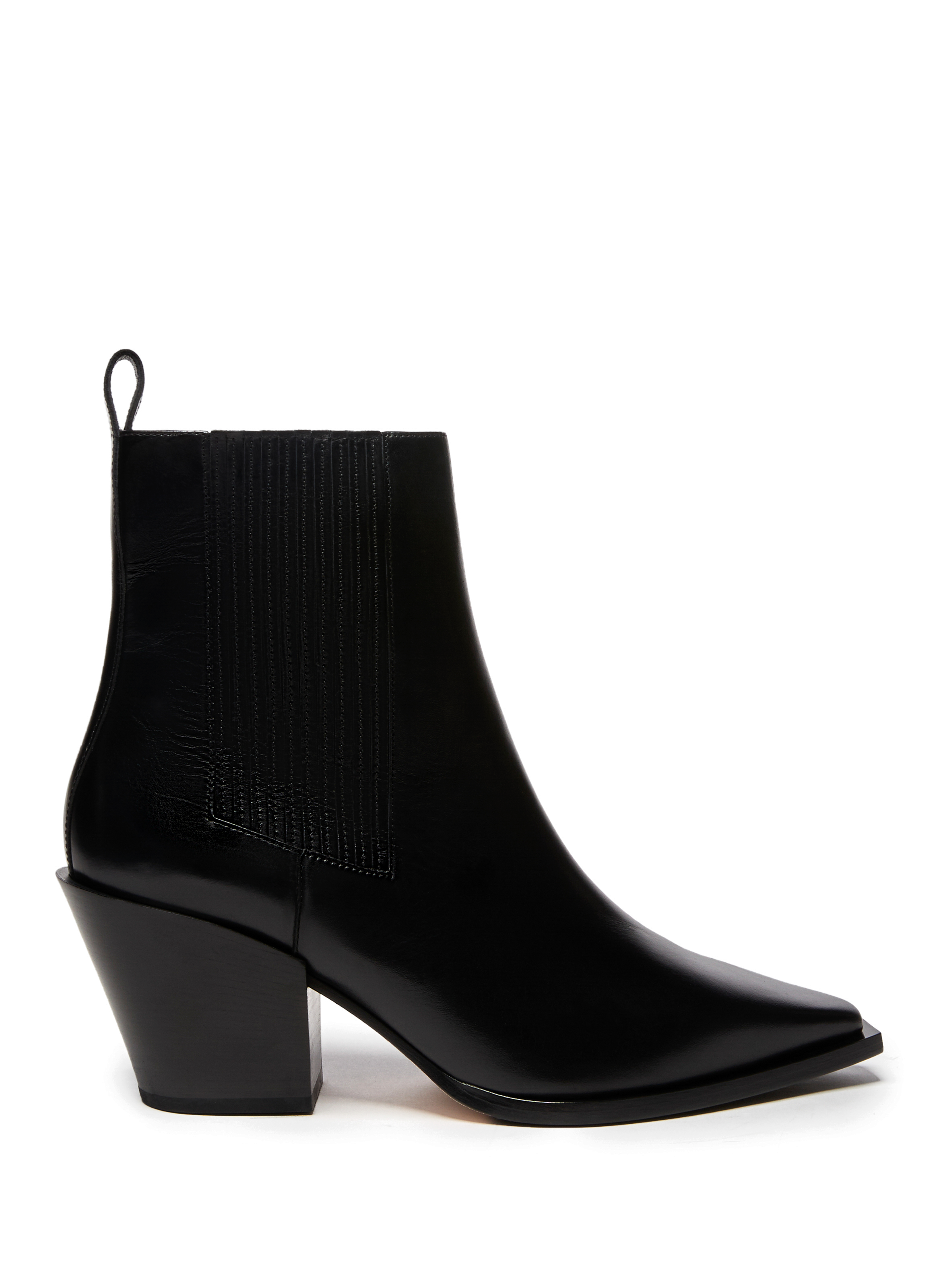 AEYDE Bottines Kate en cuir Noir