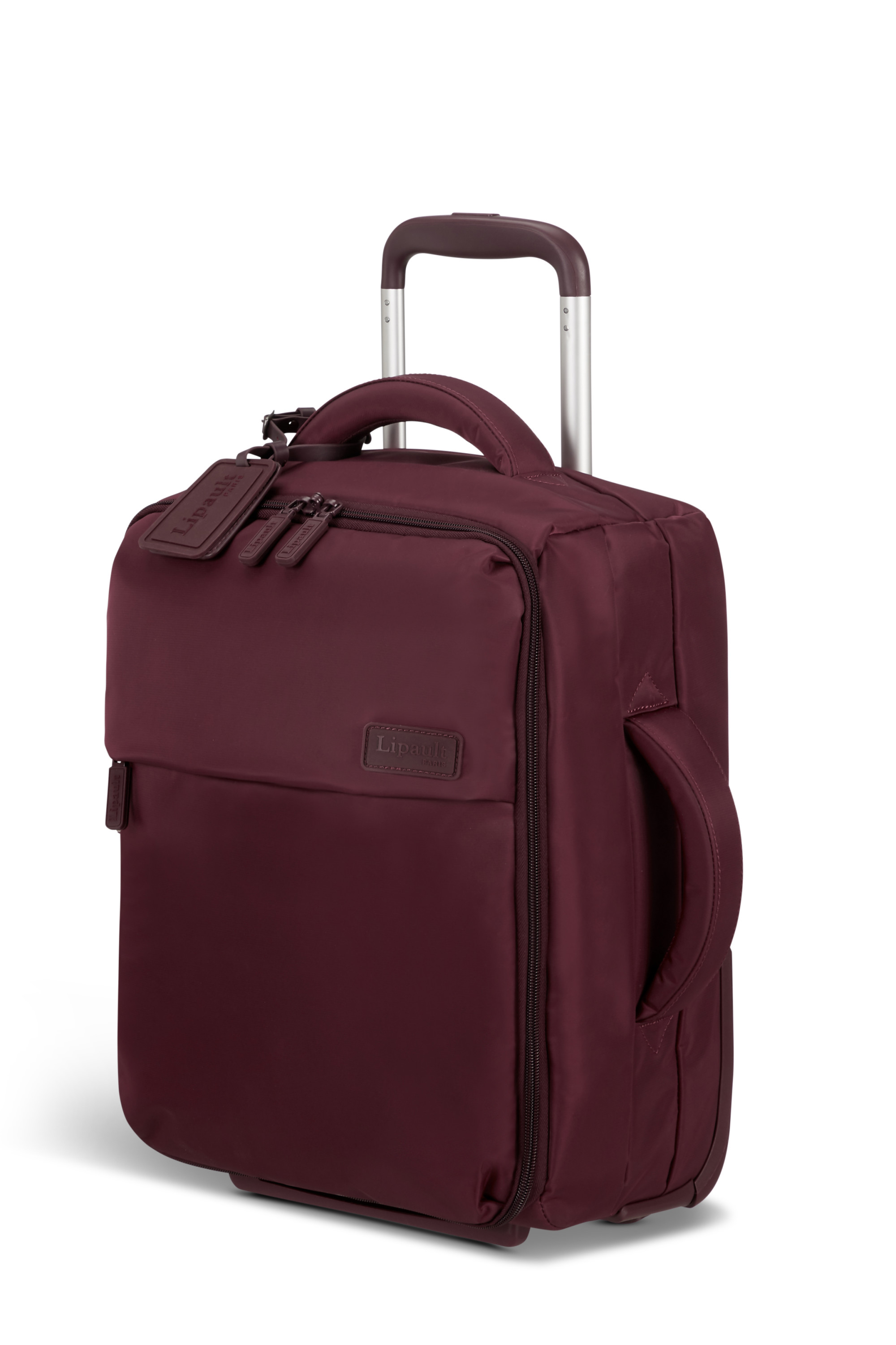 Foldable plume valise 2 roues taille s LIPAULT PARIS Rouge