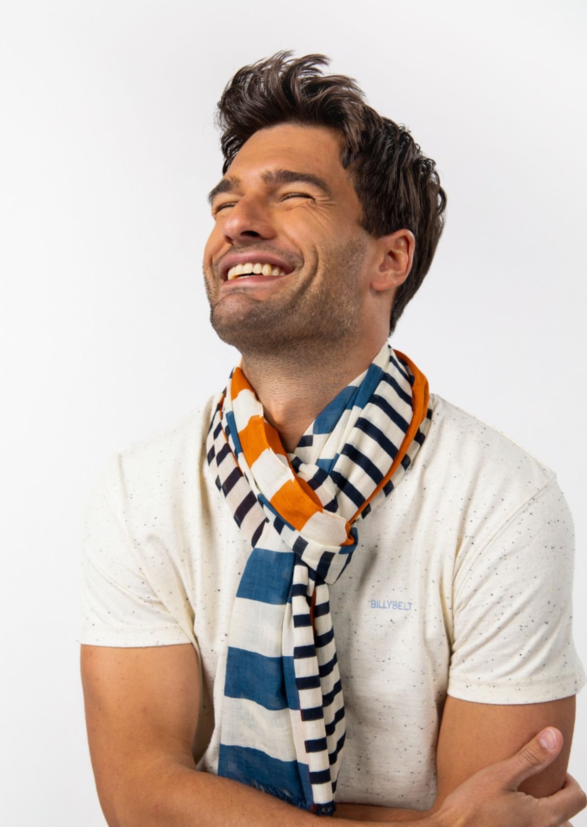 Foulard en coton biologique BILLYBELT Bleu