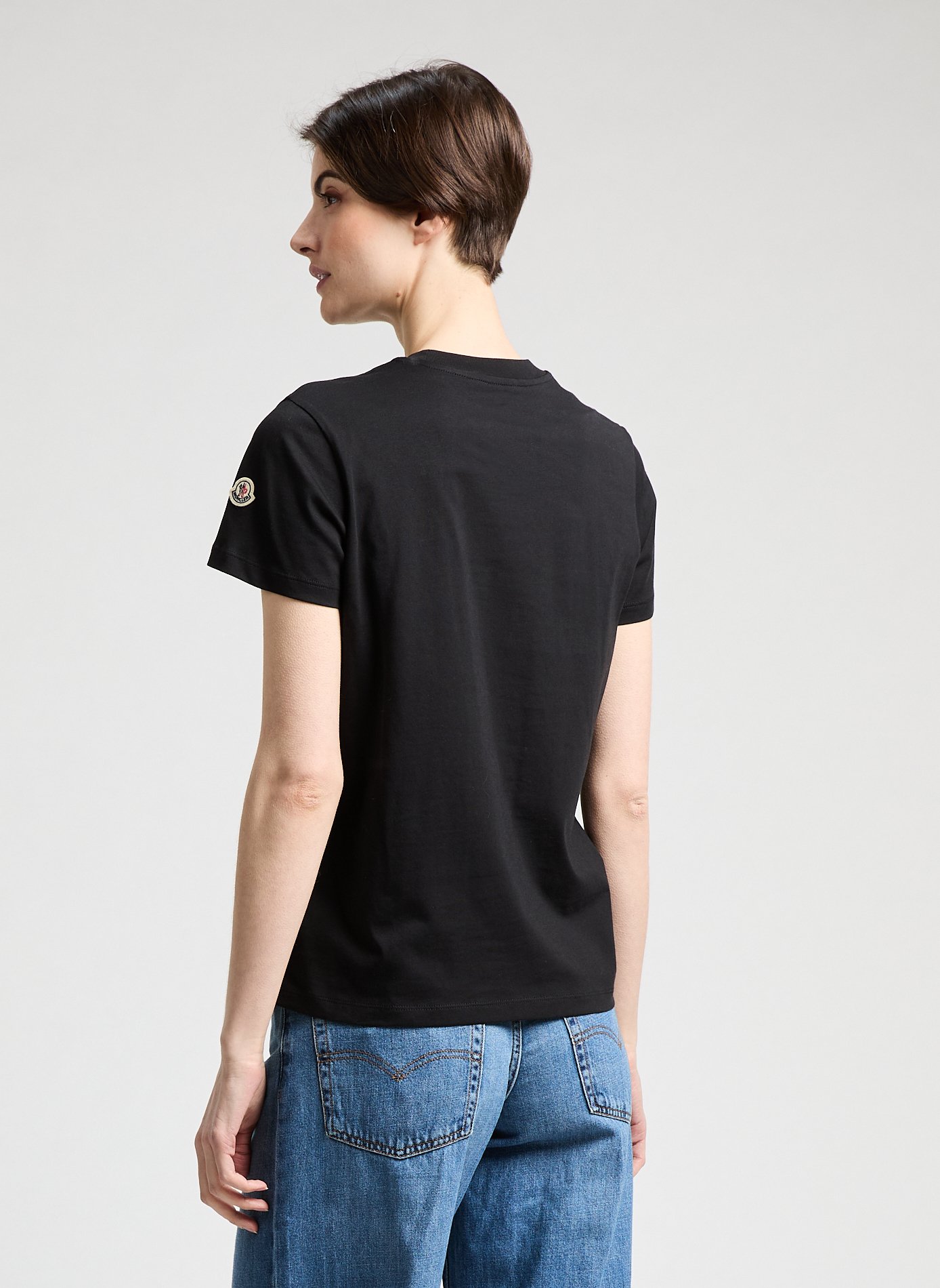 T-shirt en coton  MONCLER Noir