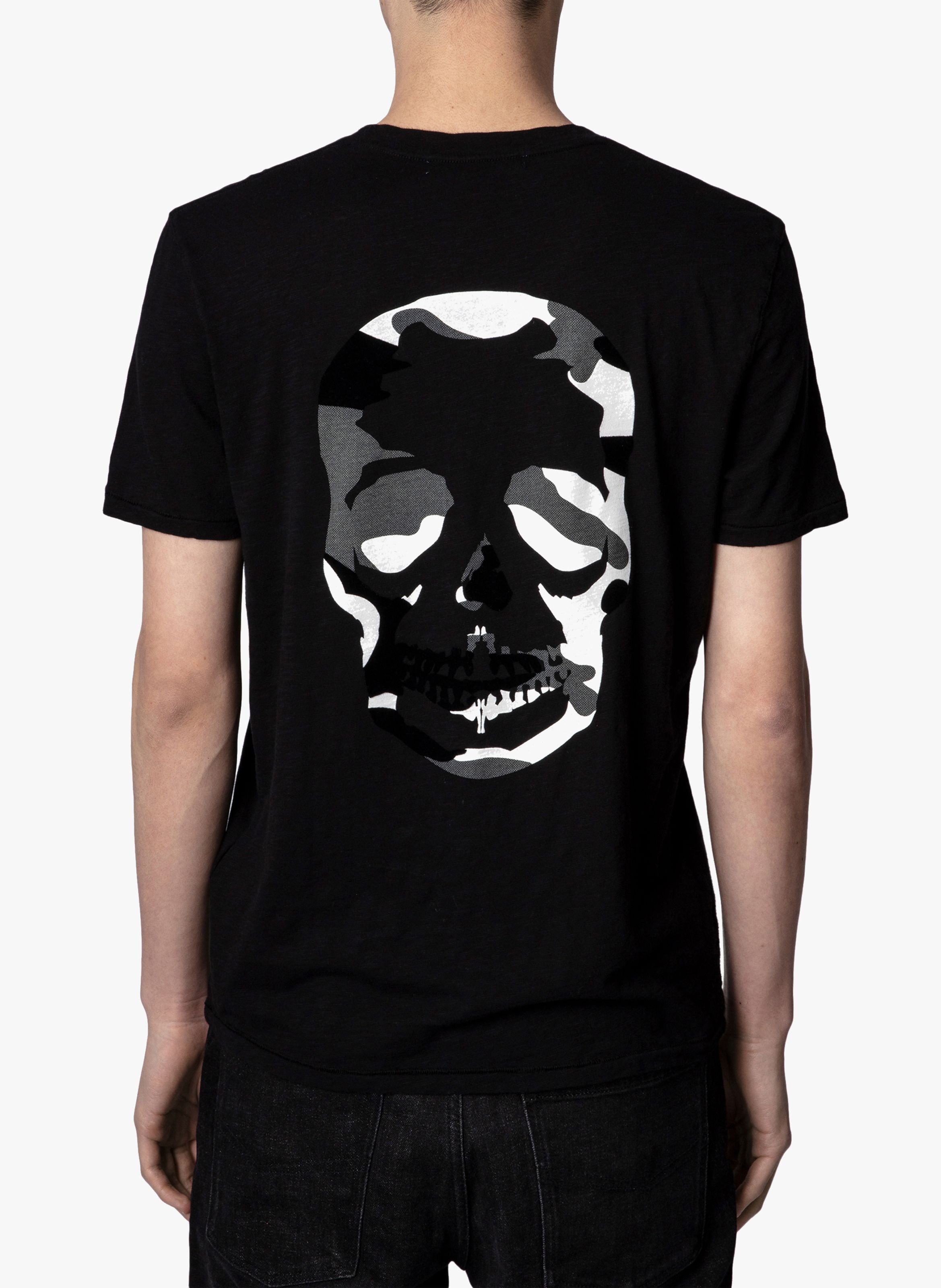 Tee-shirt droit en coton stockholm ZADIG&VOLTAIRE Noir