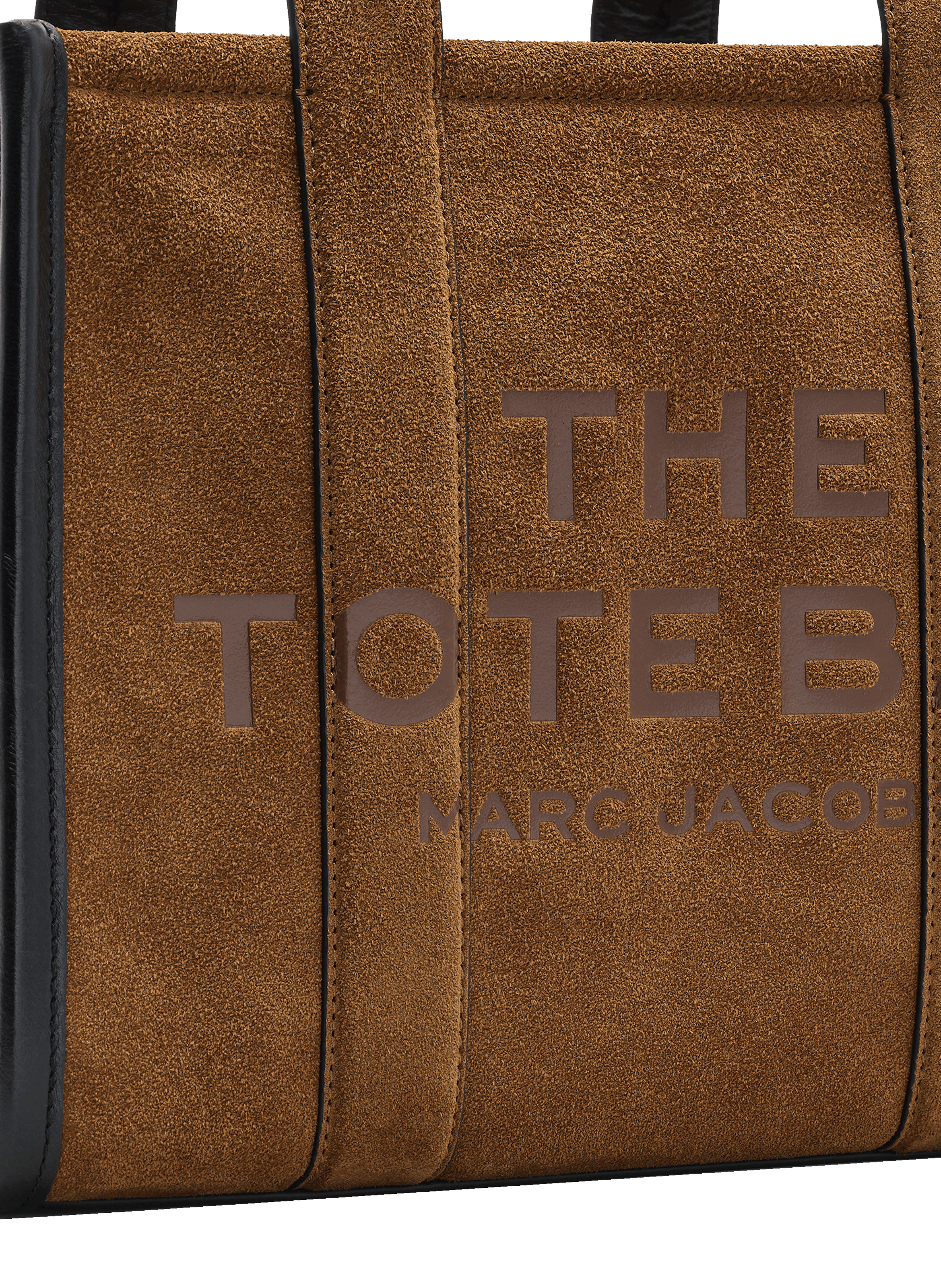 Sac cabas The Suede Medium Tote Bag MARC JACOBS Marron