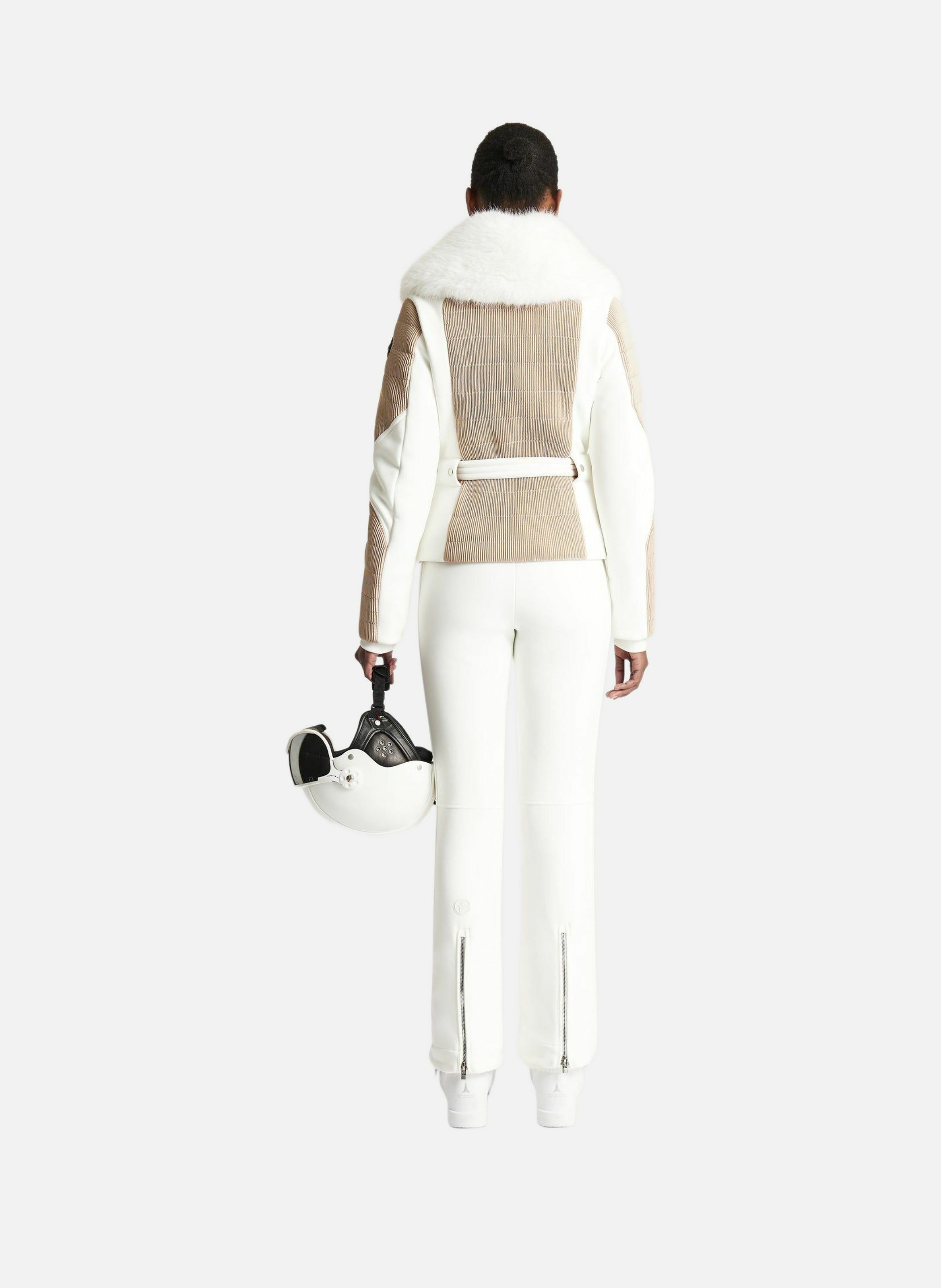 Veste de ski gitu col tailleur coupe regular FUSALP Blanc