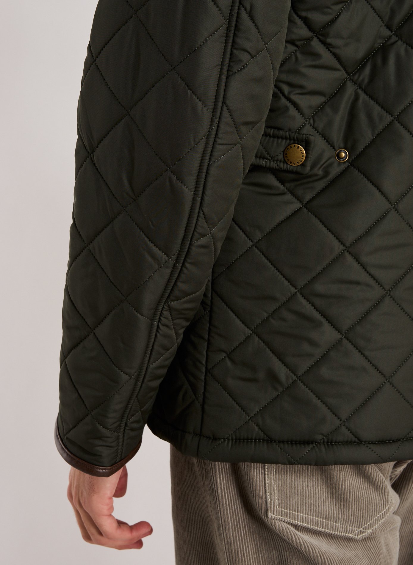 Blouson droit col montant BARBOUR Vert