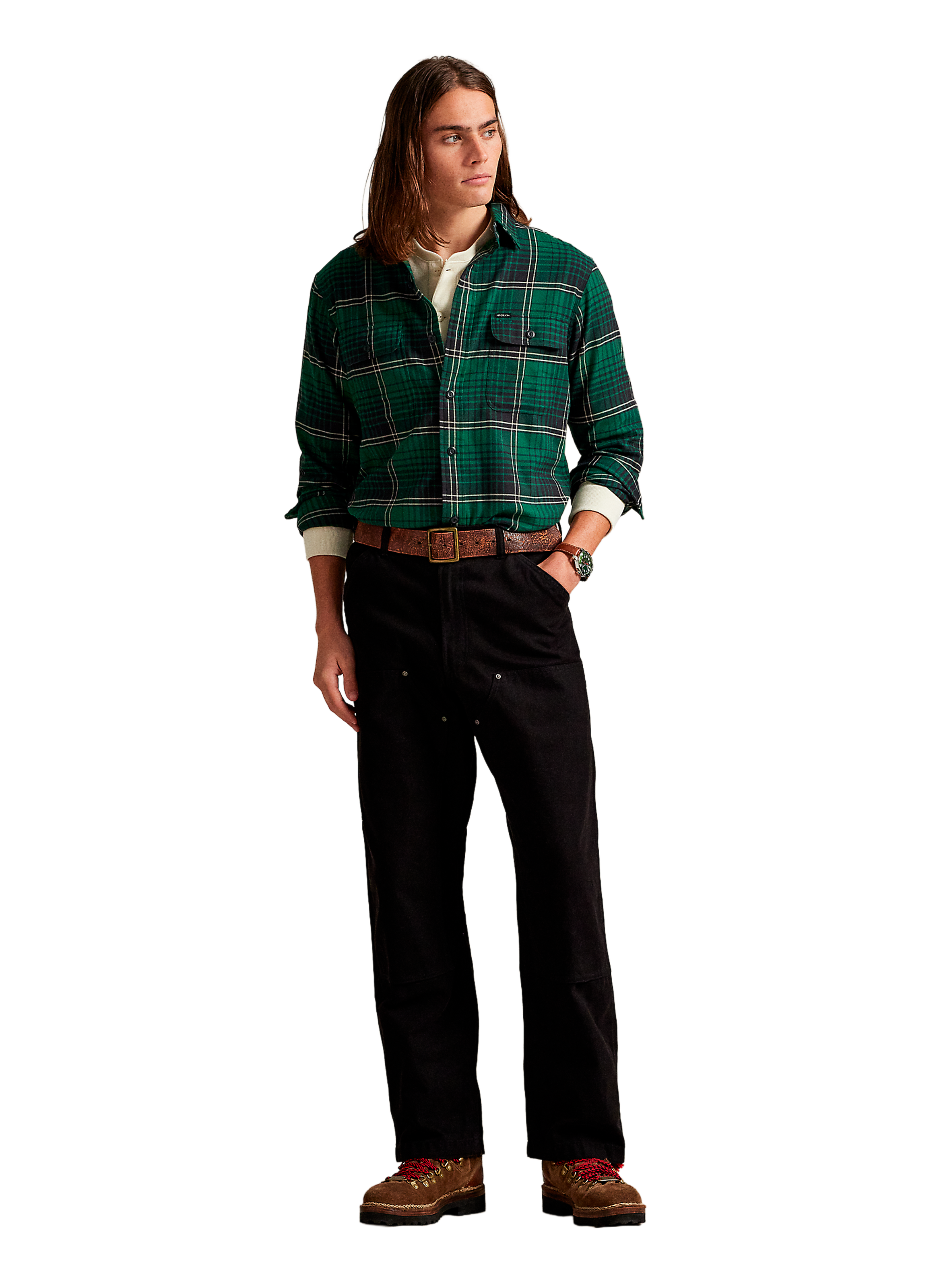 Chemise à carreaux POLO RALPH LAUREN Vert