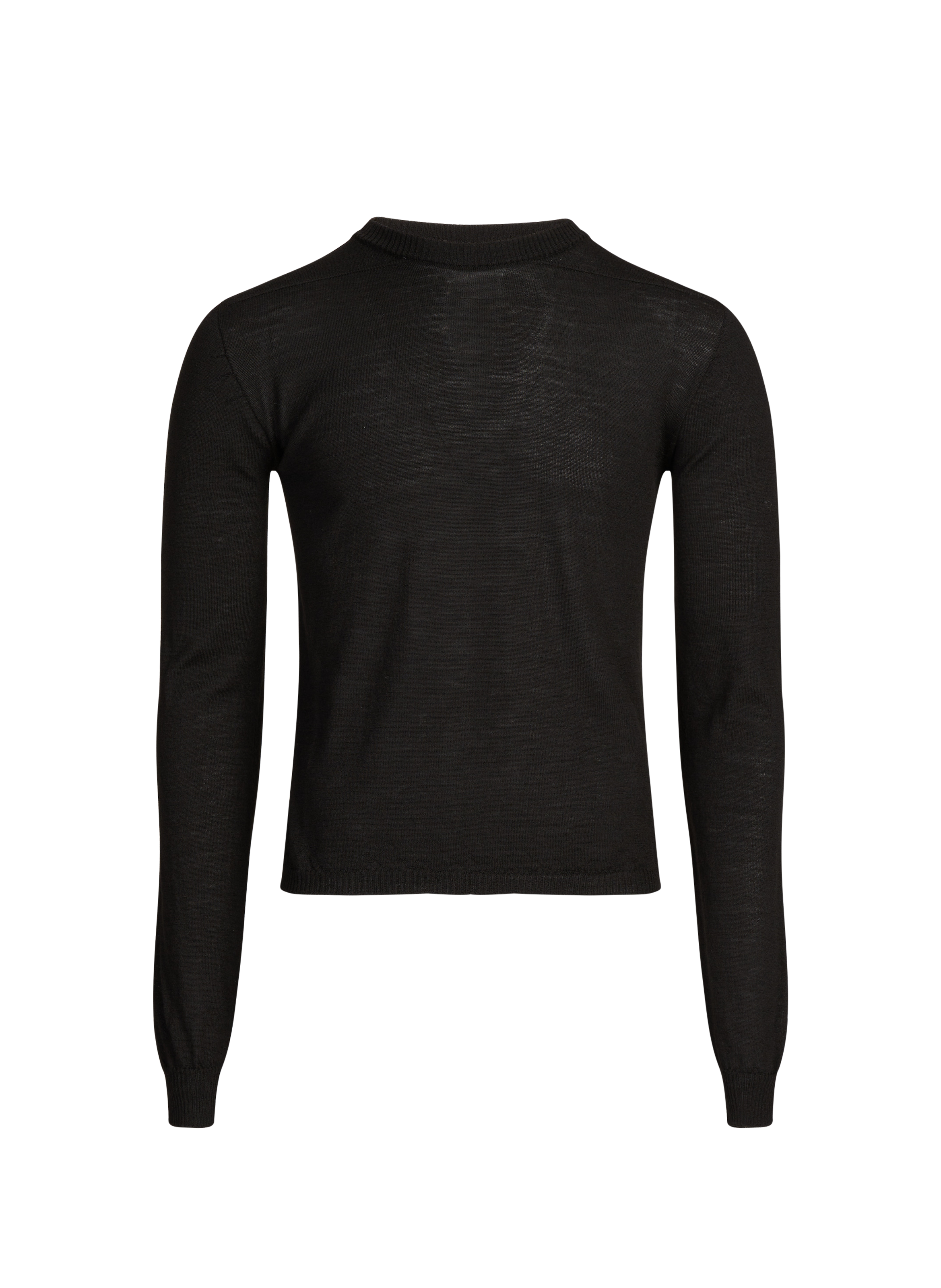 T-shirt manches longues en laine RICK OWENS Noir