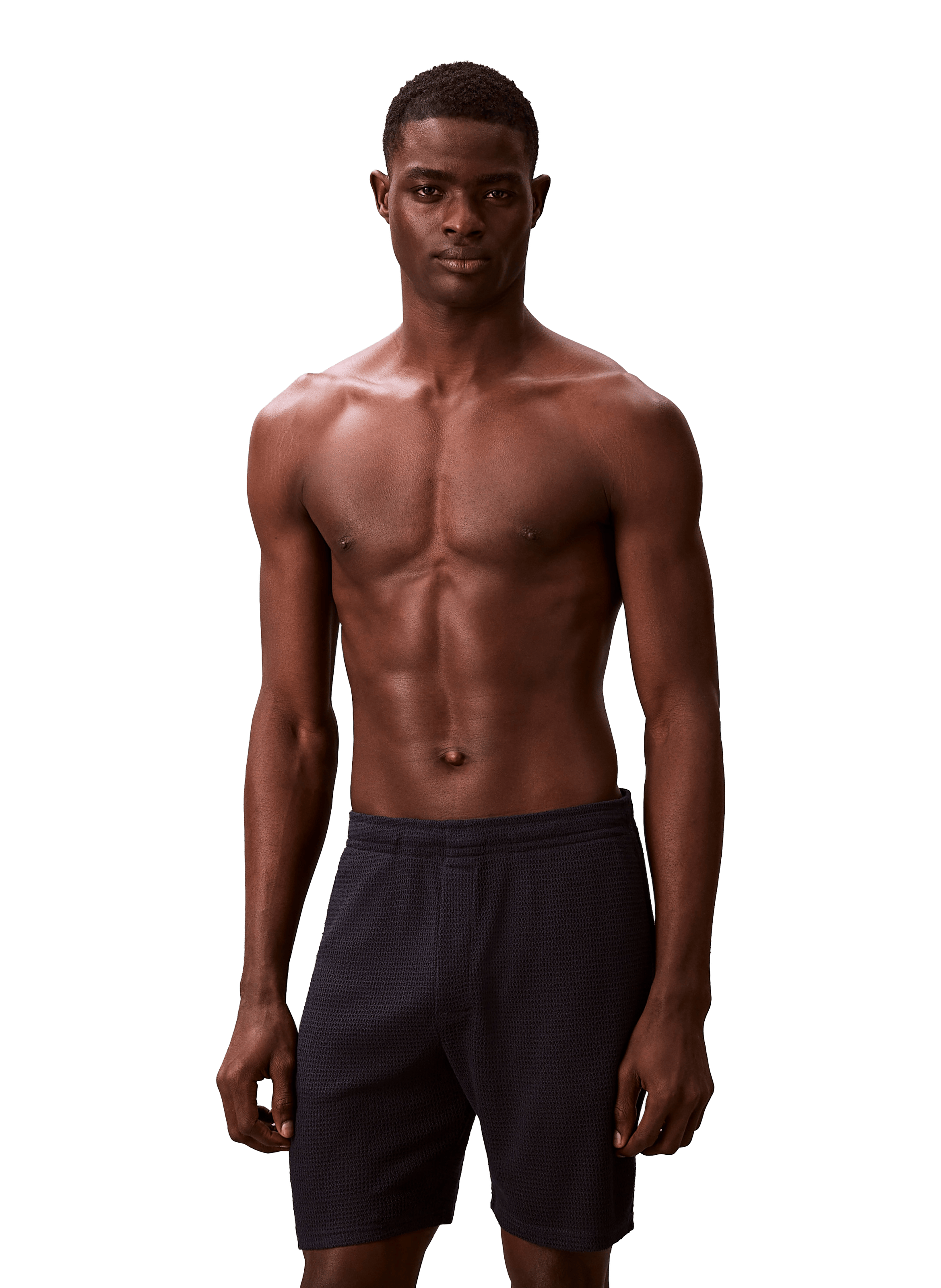 Bermuda droit texturé CALVIN KLEIN Bleu