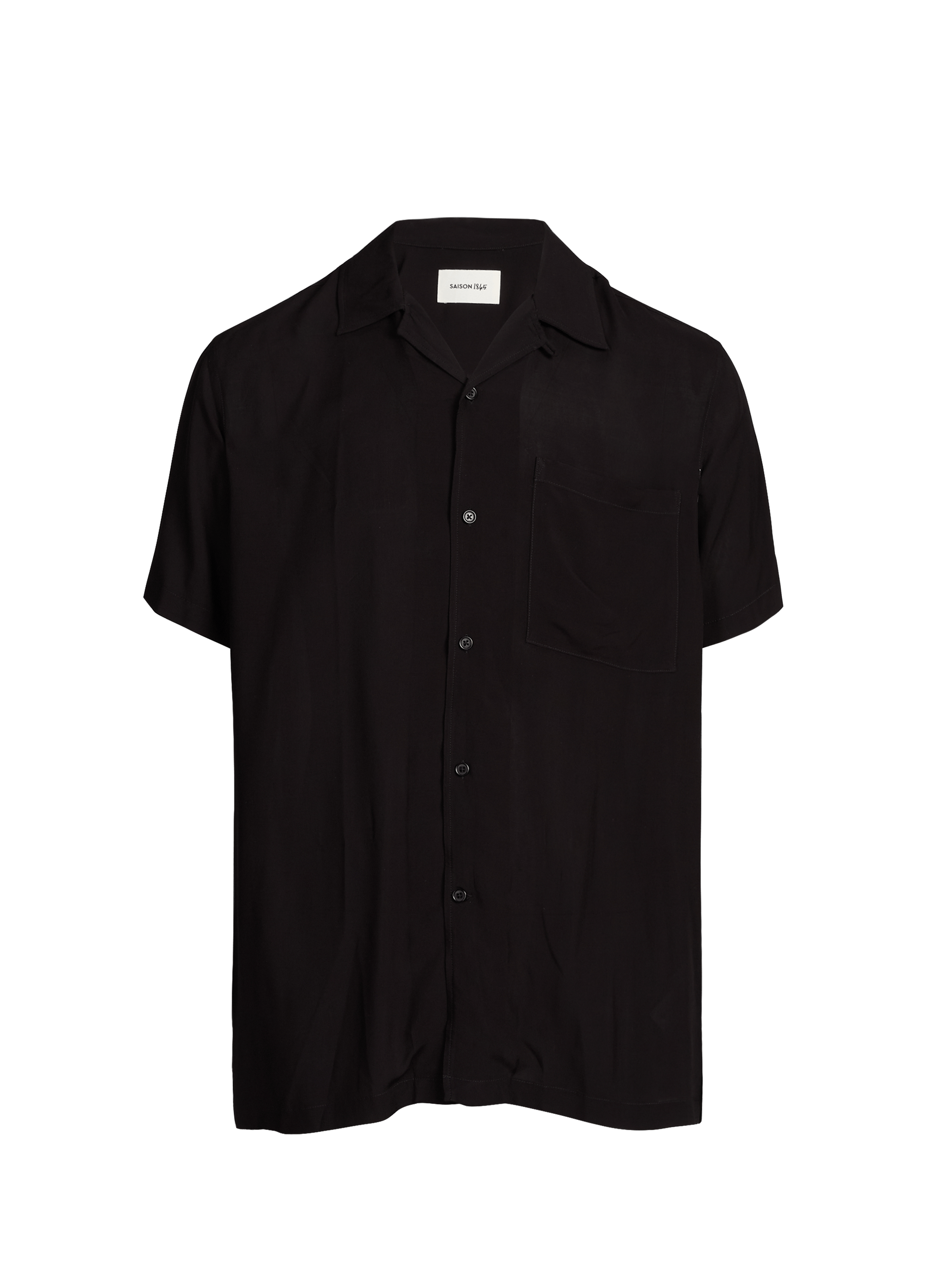 Huban cotton shirt SAISON 1865 Black