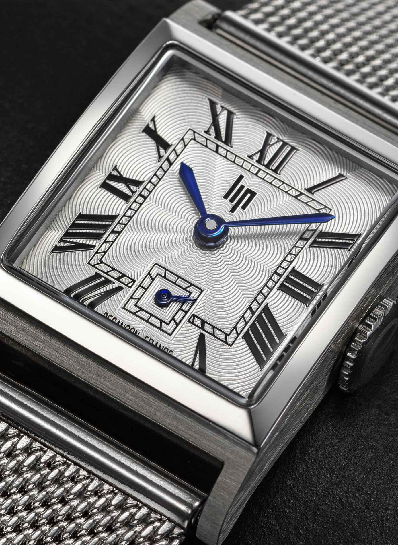 Montre quartz carrée en acier LIP Argent