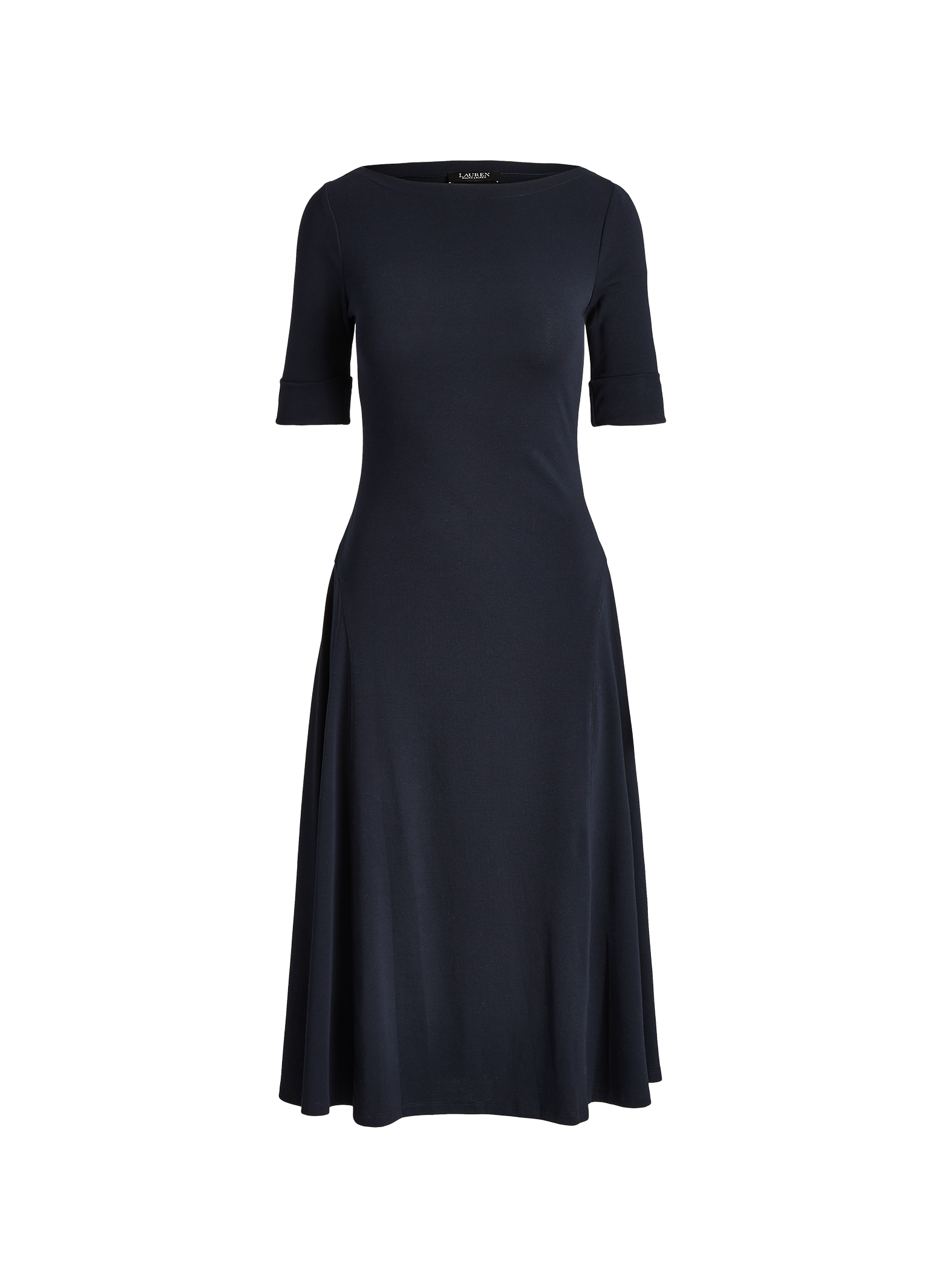 Robe évasée en coton mélangé LAUREN Bleu