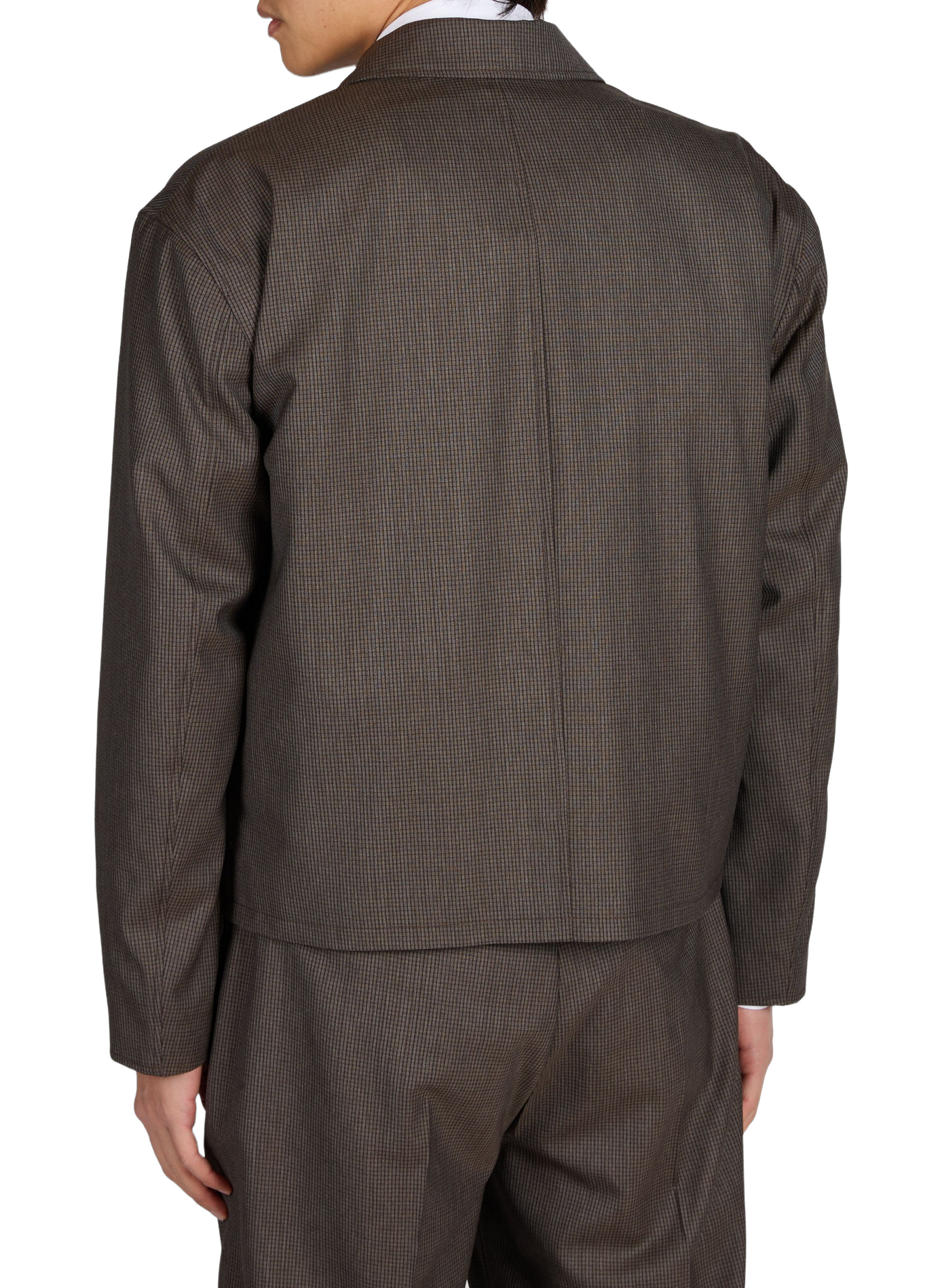 Anrhagen checkered cotton jacket ANNARR Brown