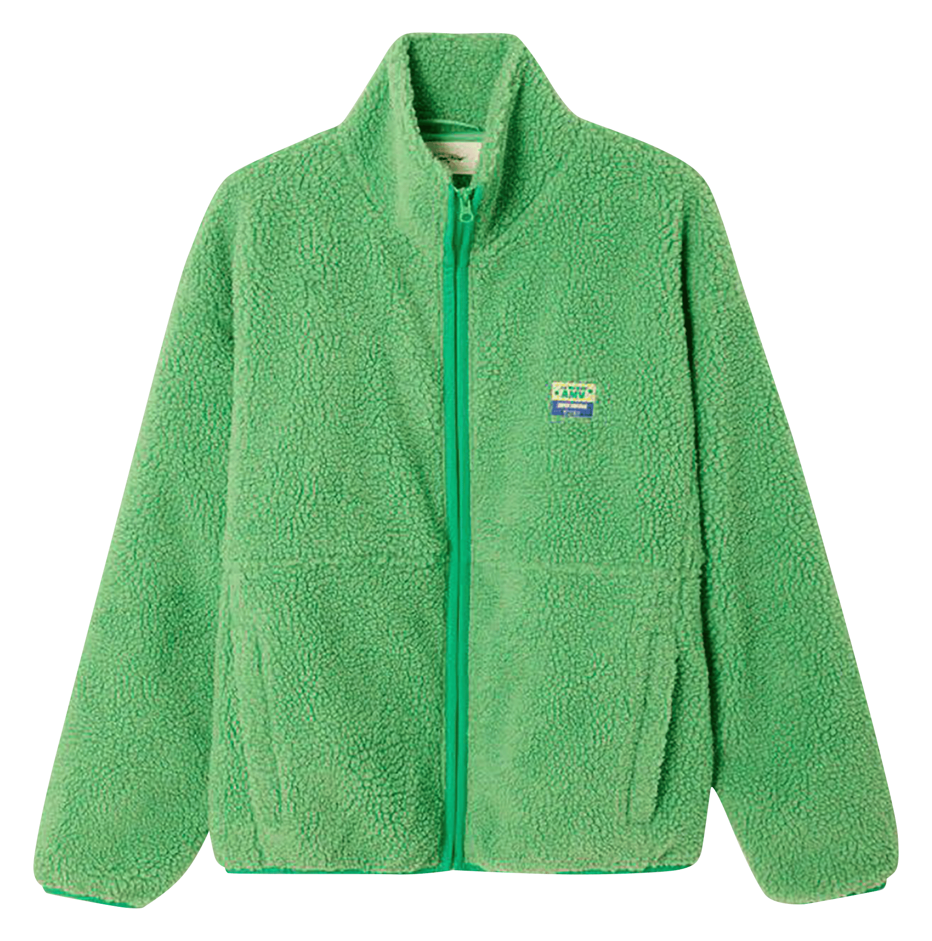 Veste ample zippée à col montant polaire hoktown AMERICAN VINTAGE Vert