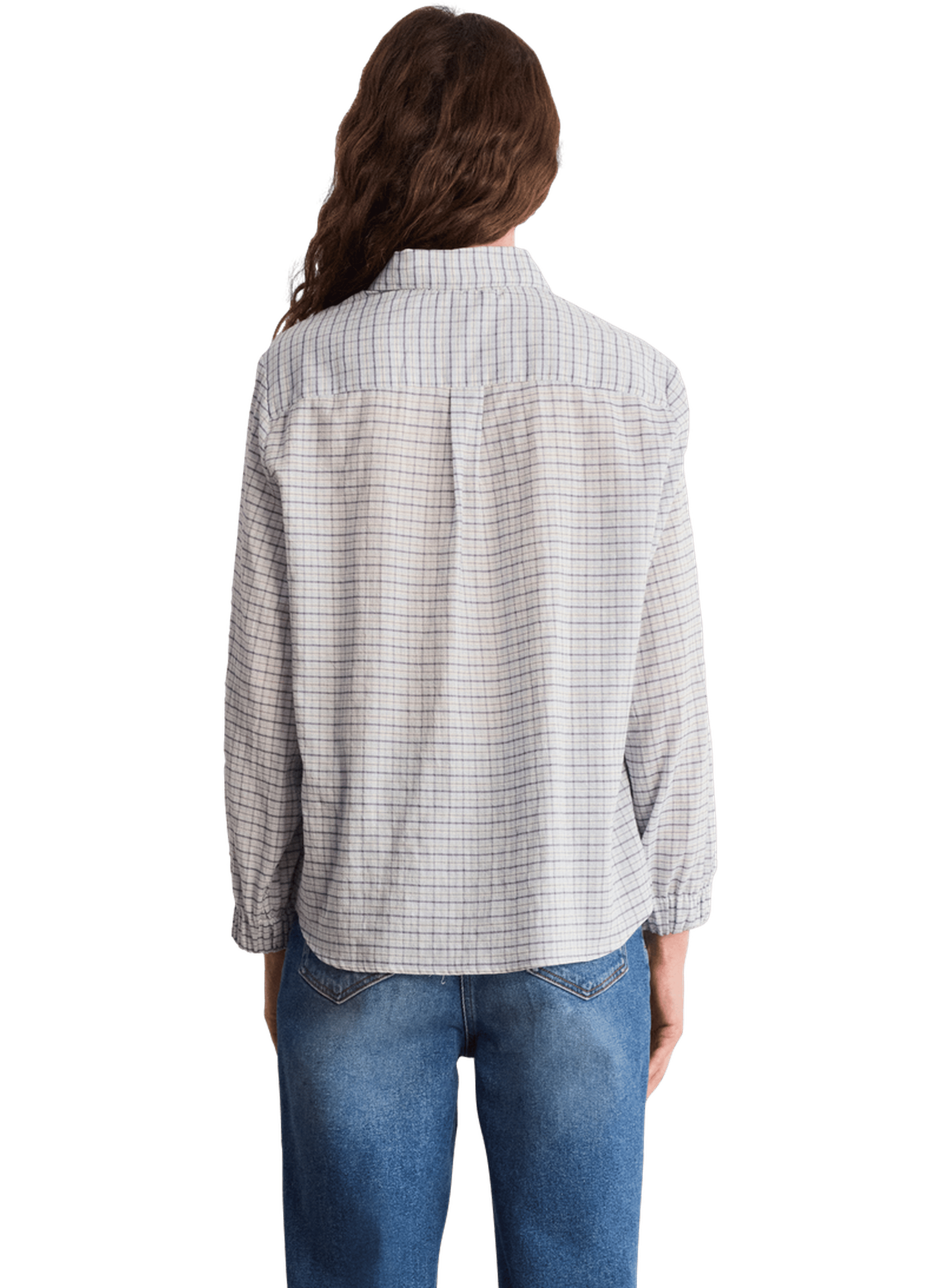 Chemise à carreaux en coton - candela PABLO Bleu