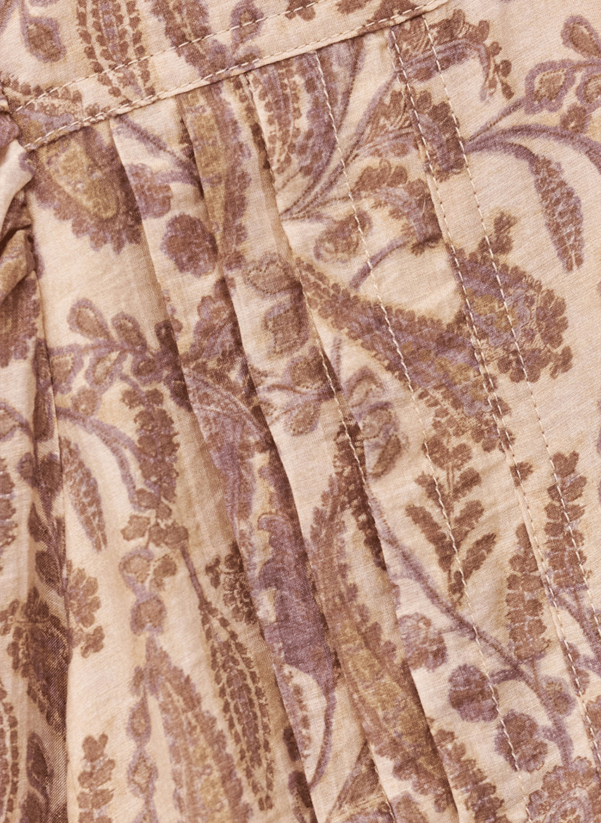 Robe courte cintrée col v imprimée teodora BA&SH Beige