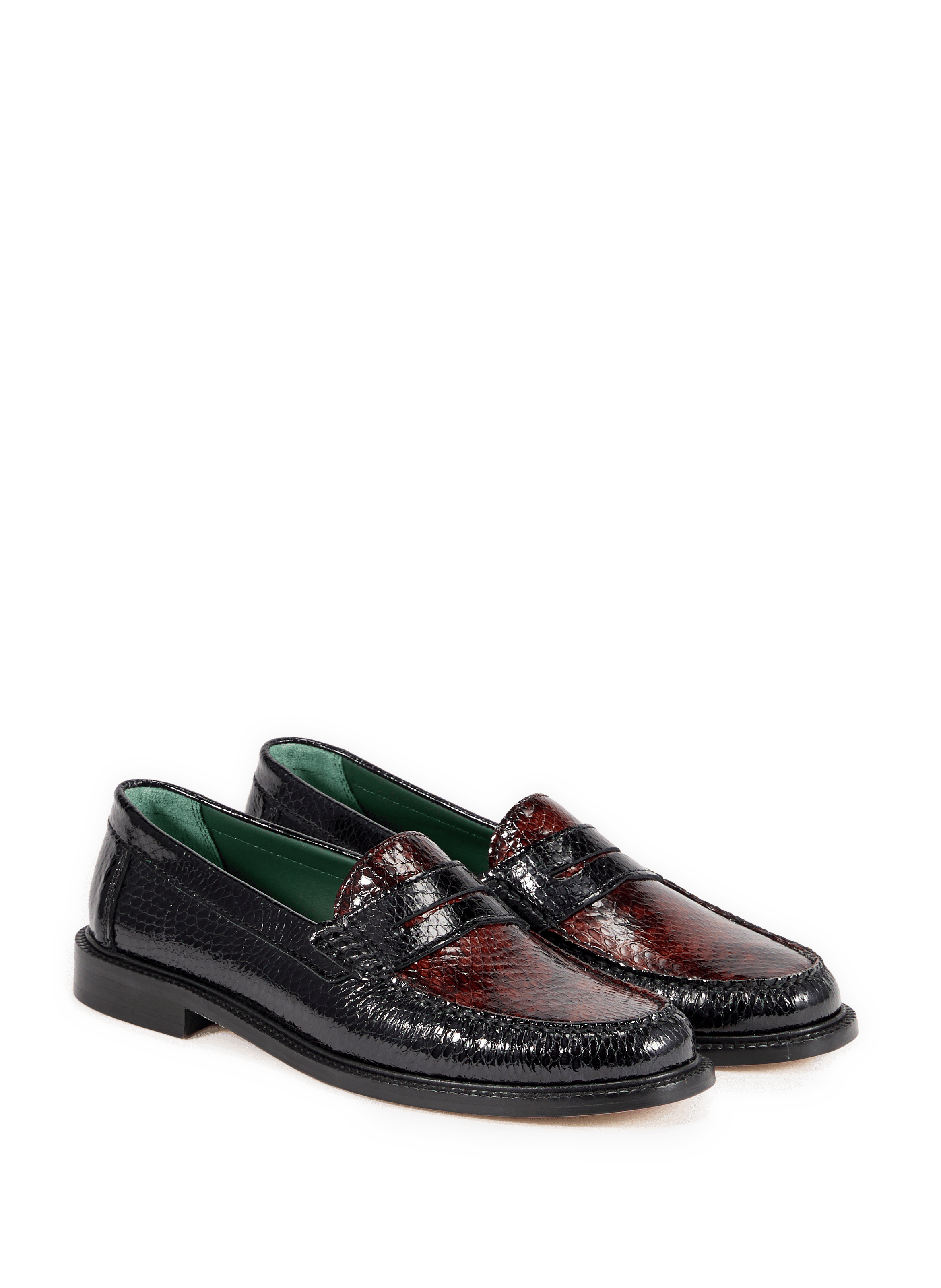 Mocassins en cuir verni embossé VINNY'S Multicolore