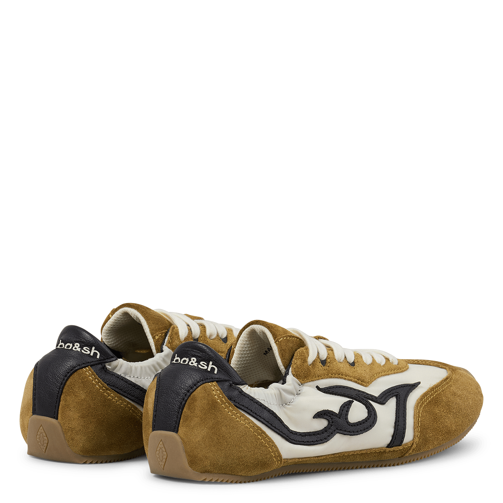 Baskets basses à lacets celleste BA&SH Jaune