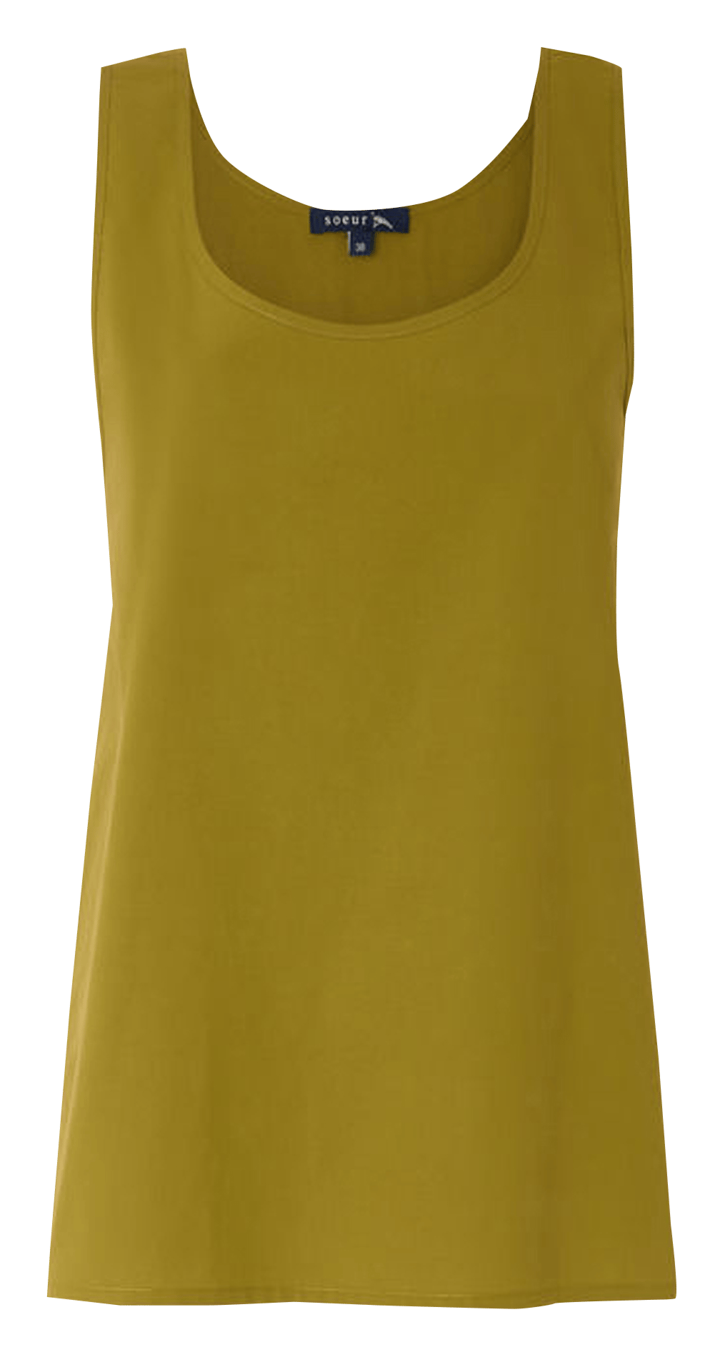 Robe midi en coton bio col rond ianni SOEUR Vert