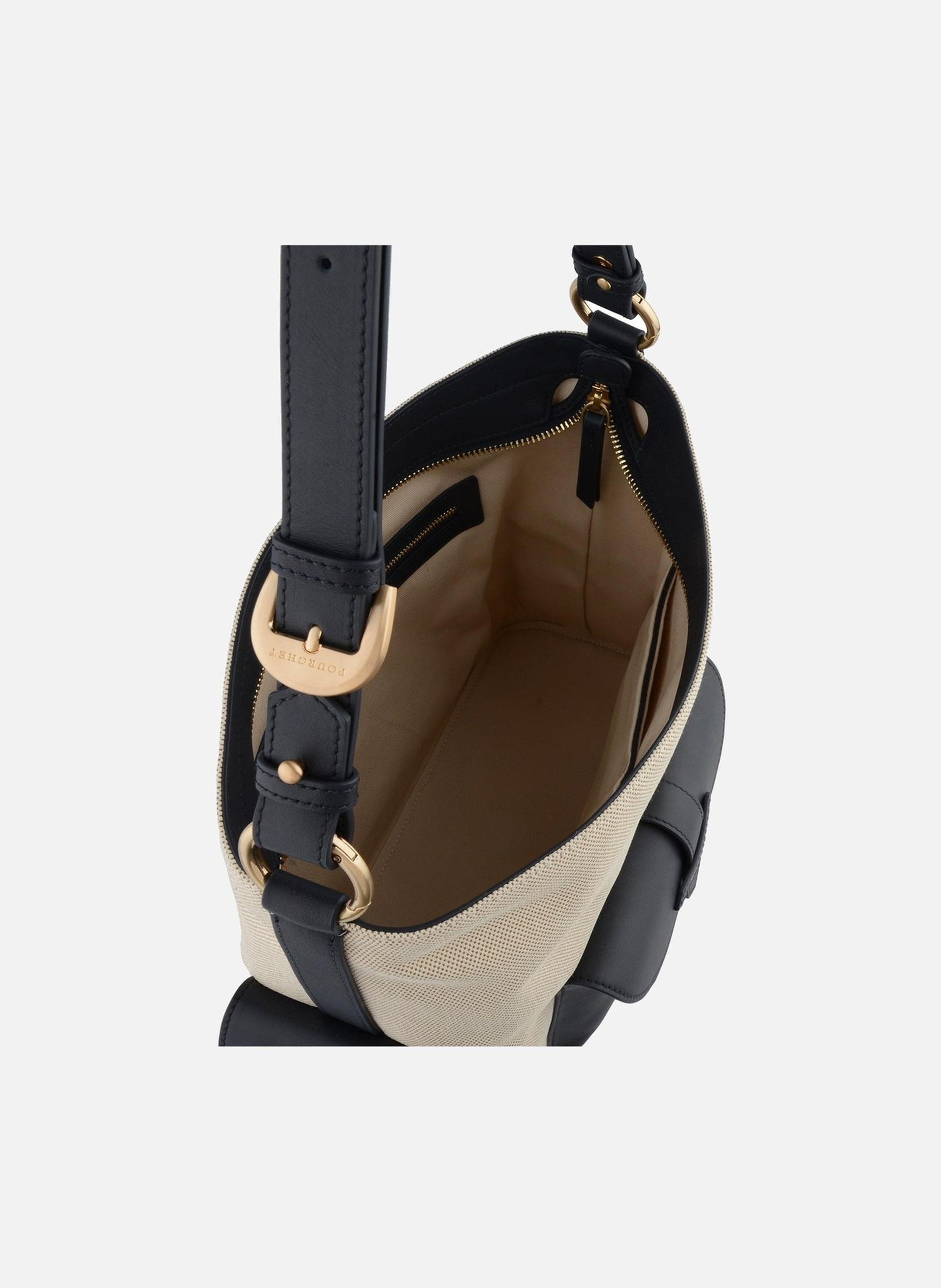 Reporter coton | sac porté épaule POURCHET Bleu