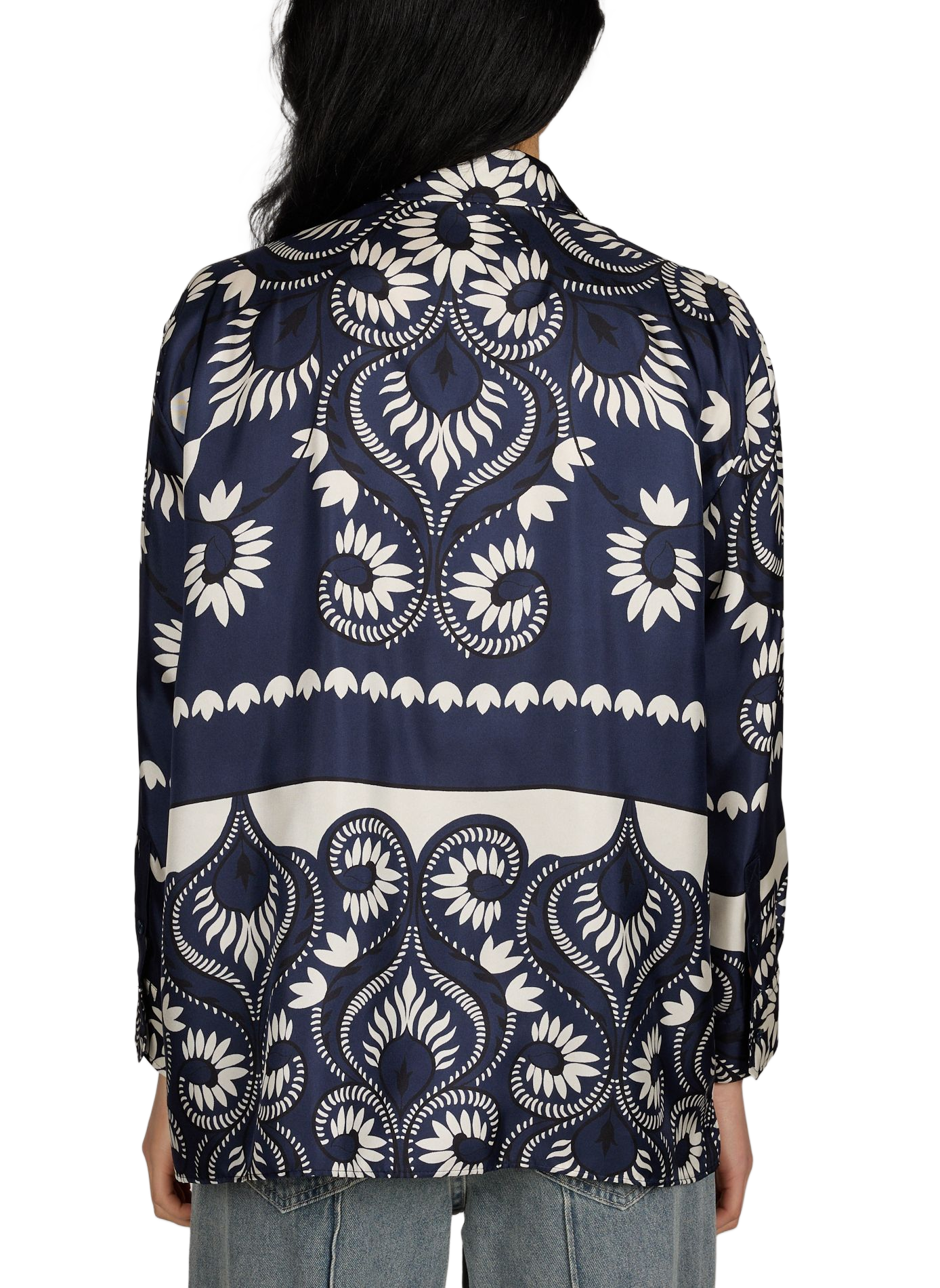 Silk printed blouse MAX MARA WEEK END Blue