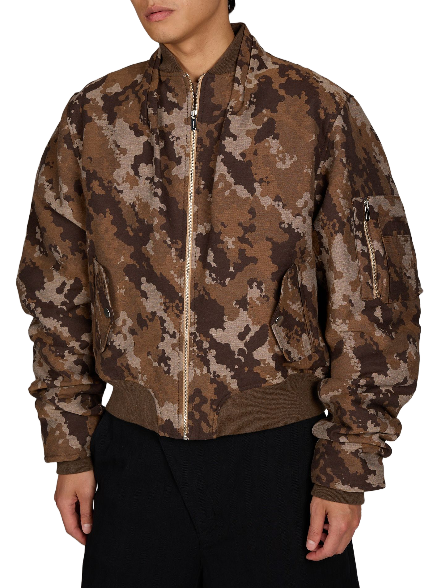 Oversized printed cotton blend jacket 3 PARADIS Multicolour