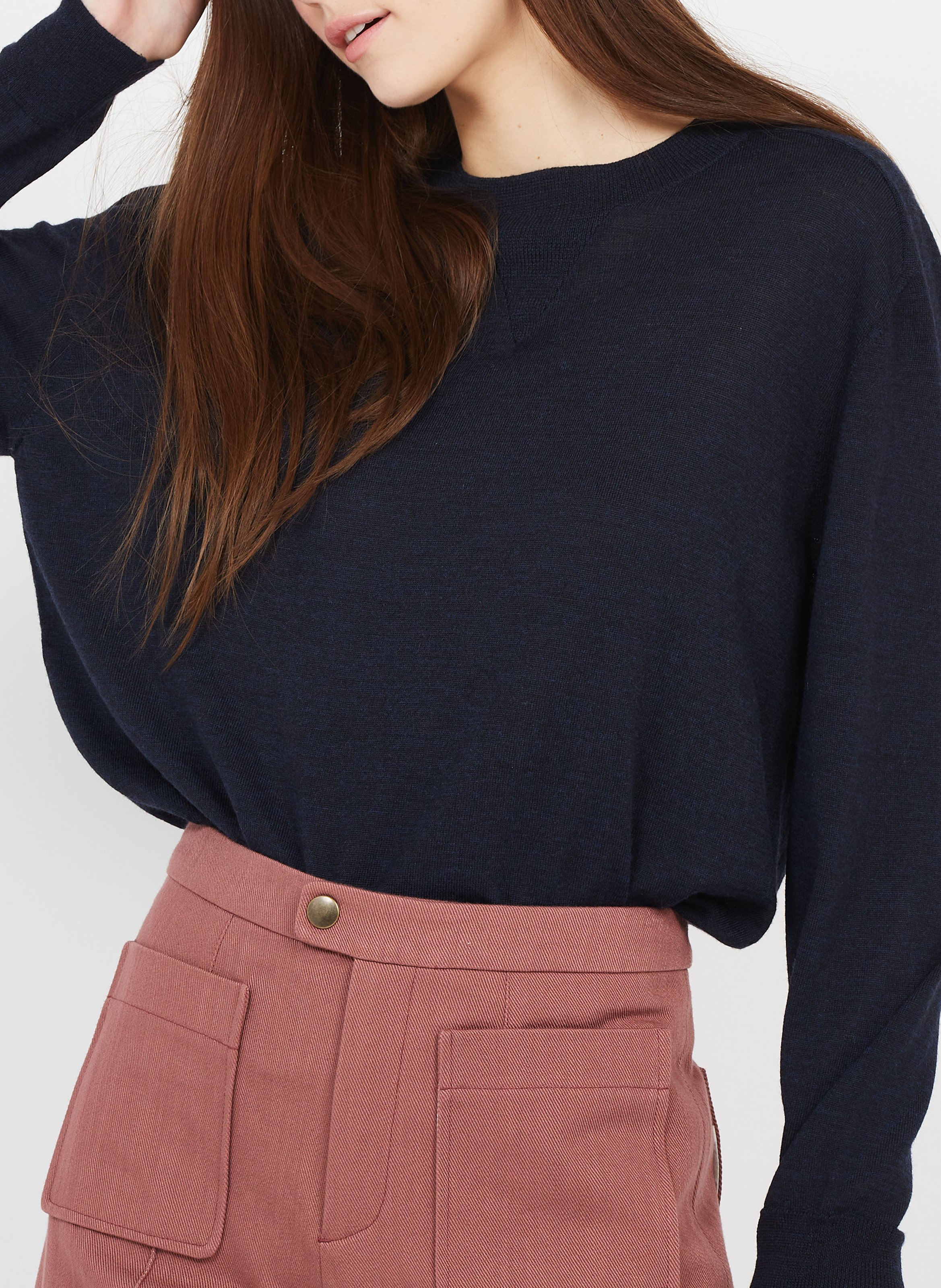 Pull en laine bleu pio SOEUR Bleu