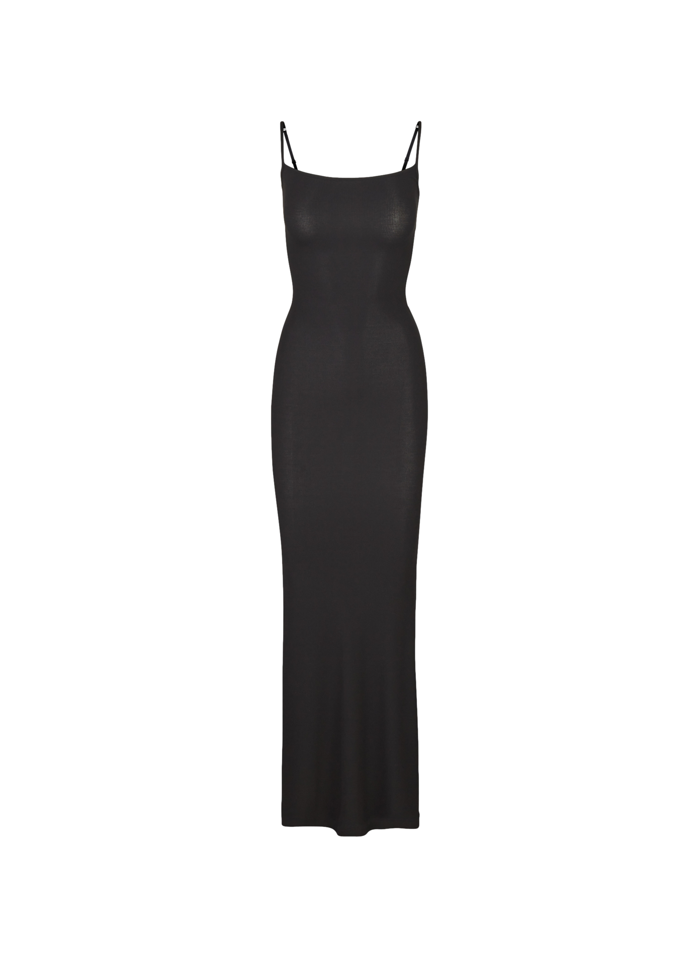 Robe unie à fines bretelles SKIMS Black