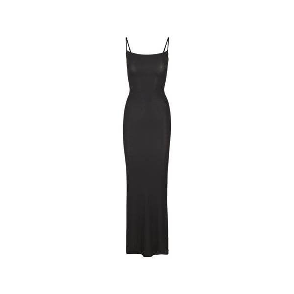 Robe unie à fines bretelles Robe unie à fines bretelles