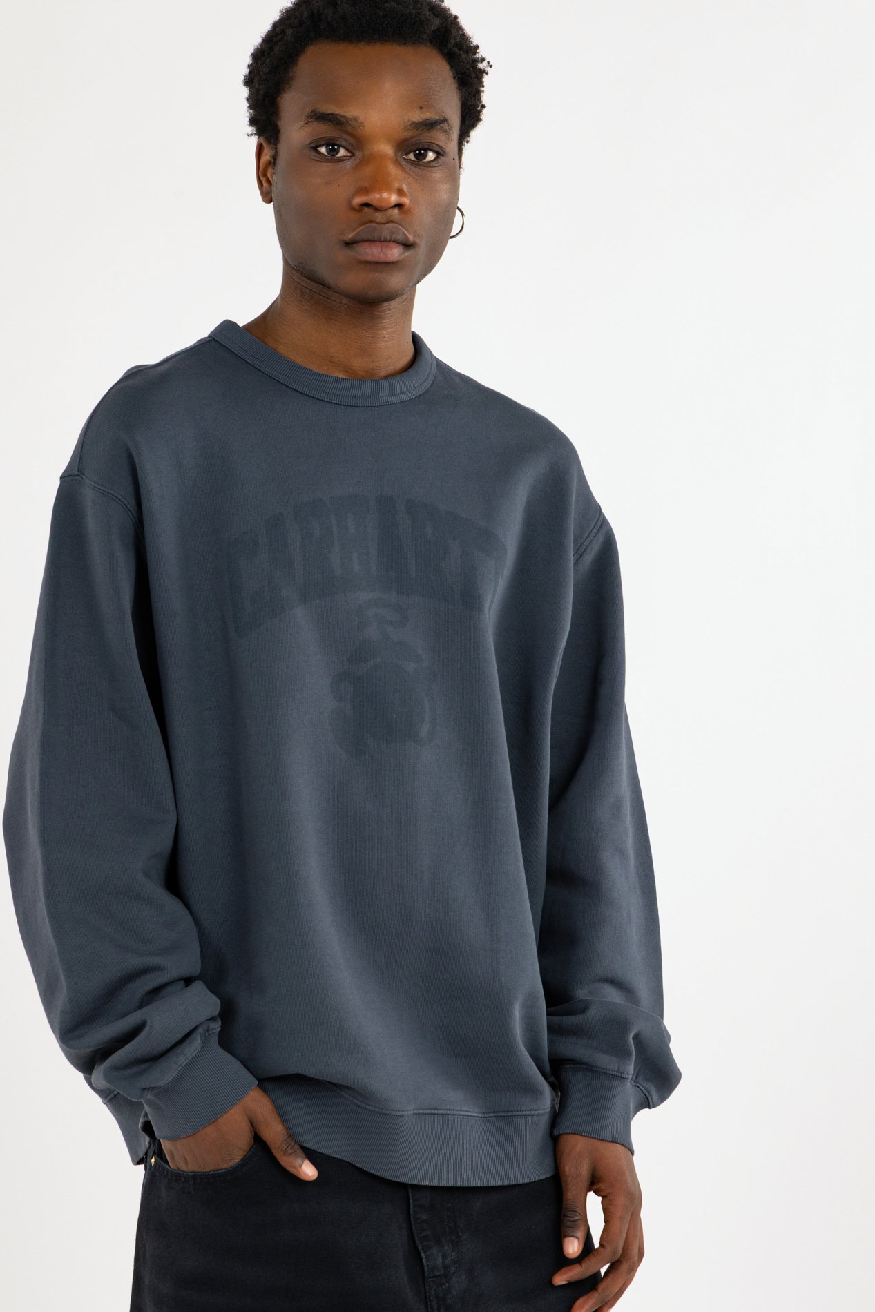 Sweatshirt faded pond corps sweat CARHARTT WIP Bleu