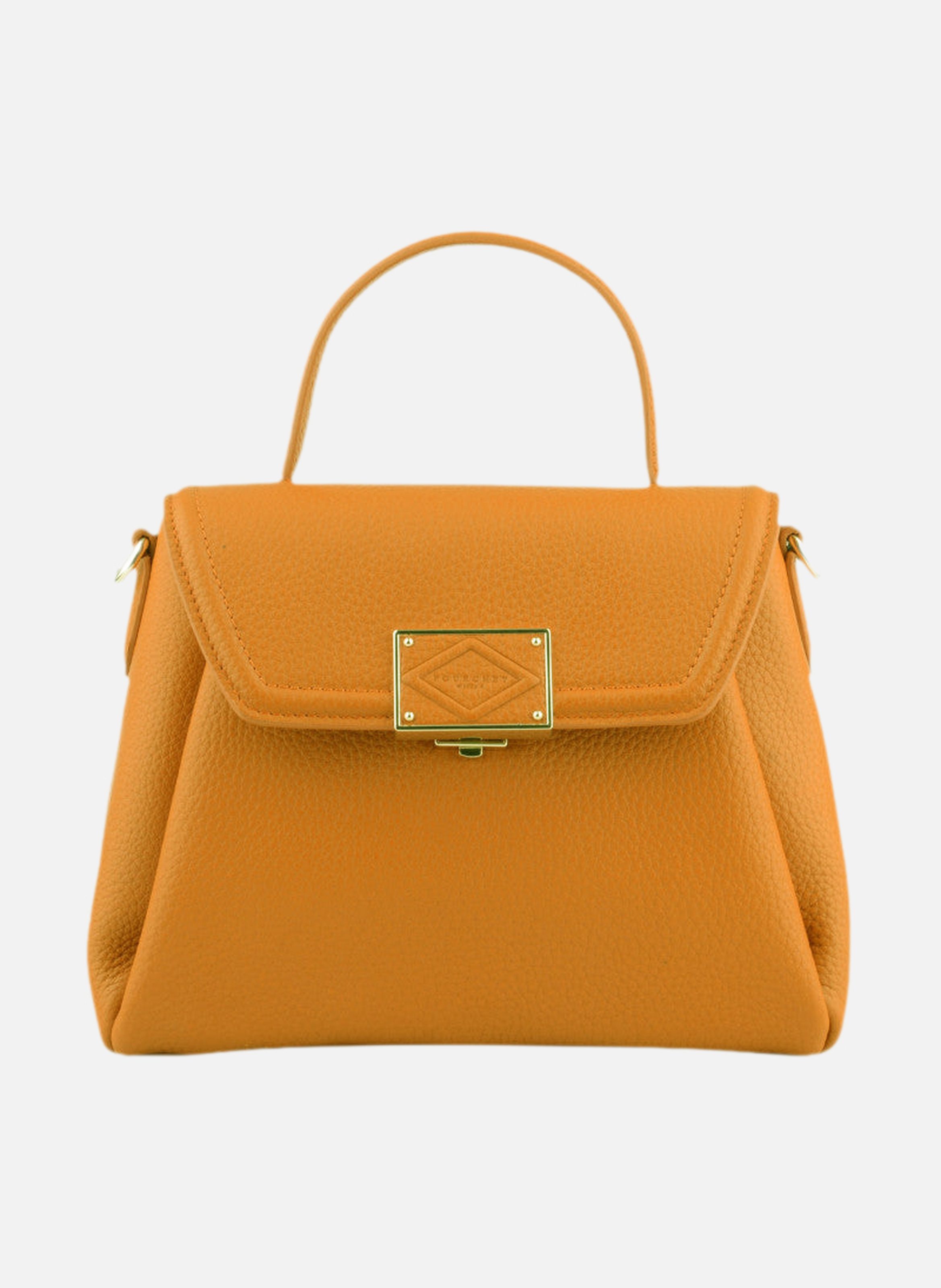 Carat | sac porté épaule en cuir de vachette POURCHET Jaune