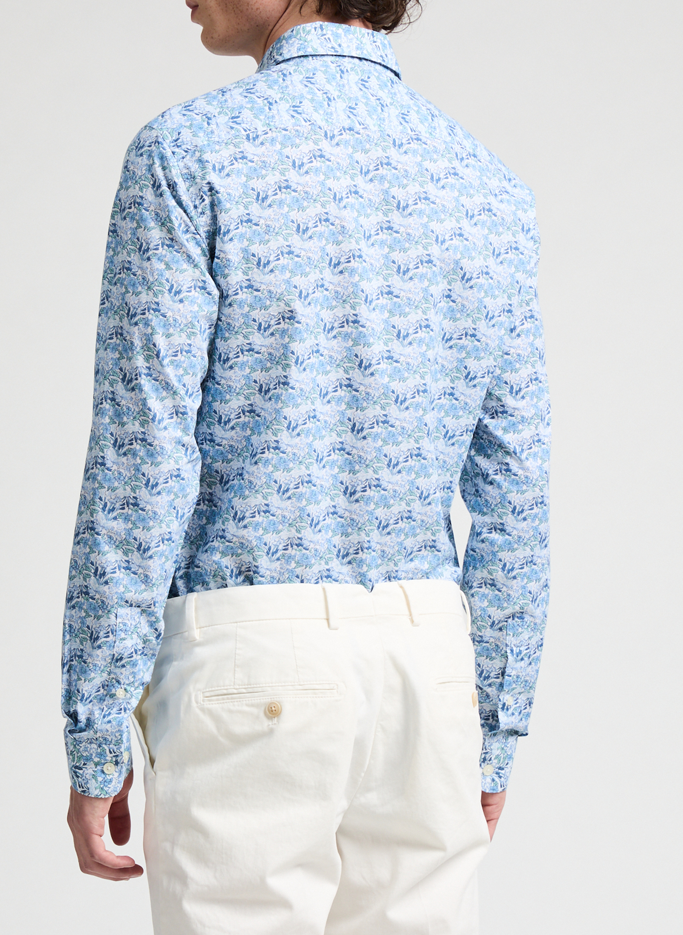  Printed cotton shirt AU PRINTEMPS PARIS Blue