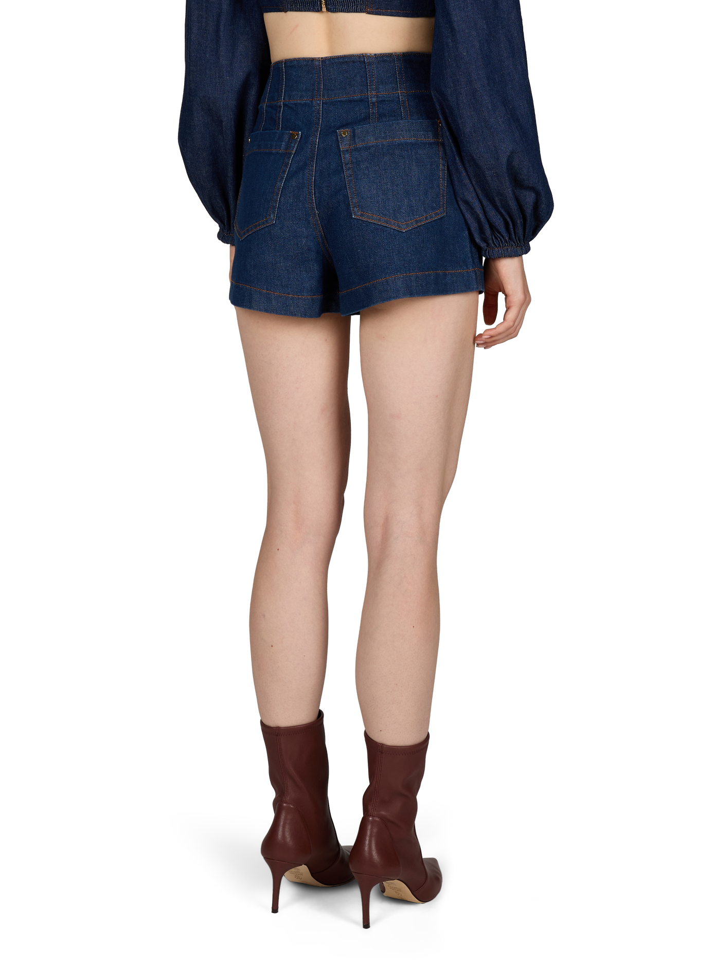 Short en denim ZIMMERMANN Bleu