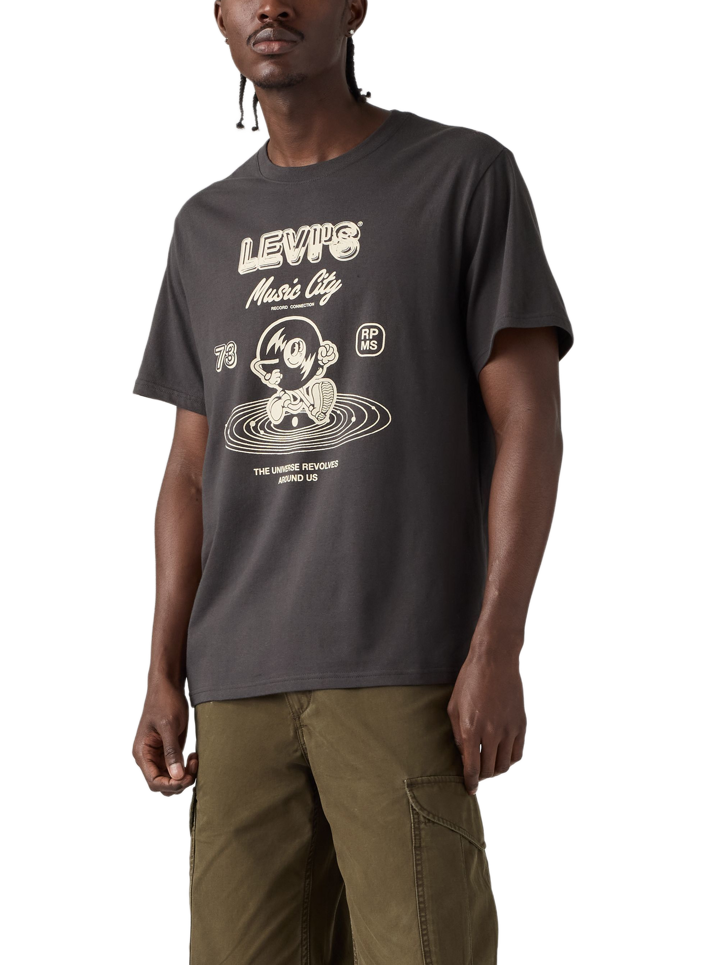 T-shirt à motif Two Horse Brand LEVI'S Gris
