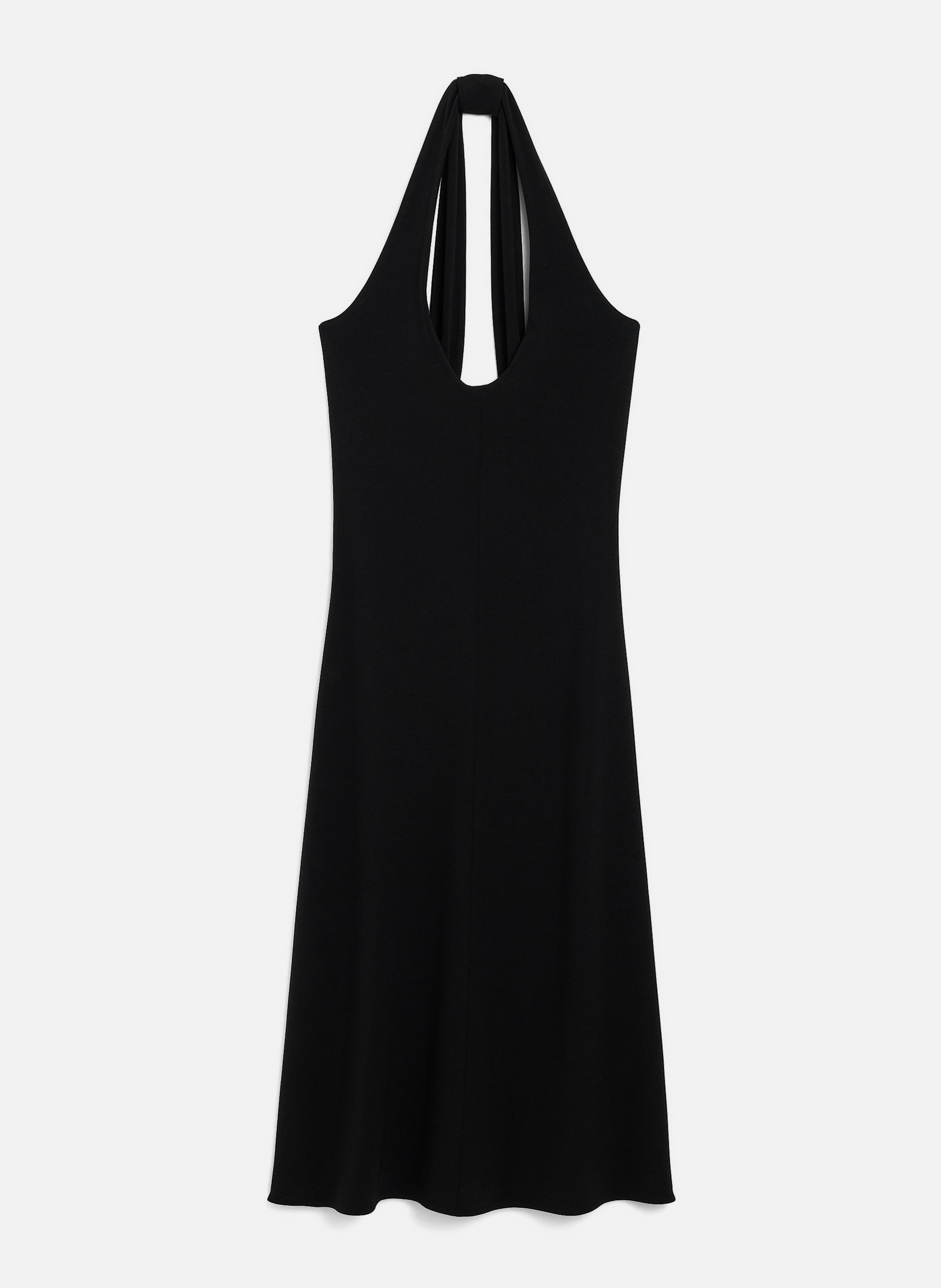 Robe midi dos nu en jersey AMI PARIS Noir