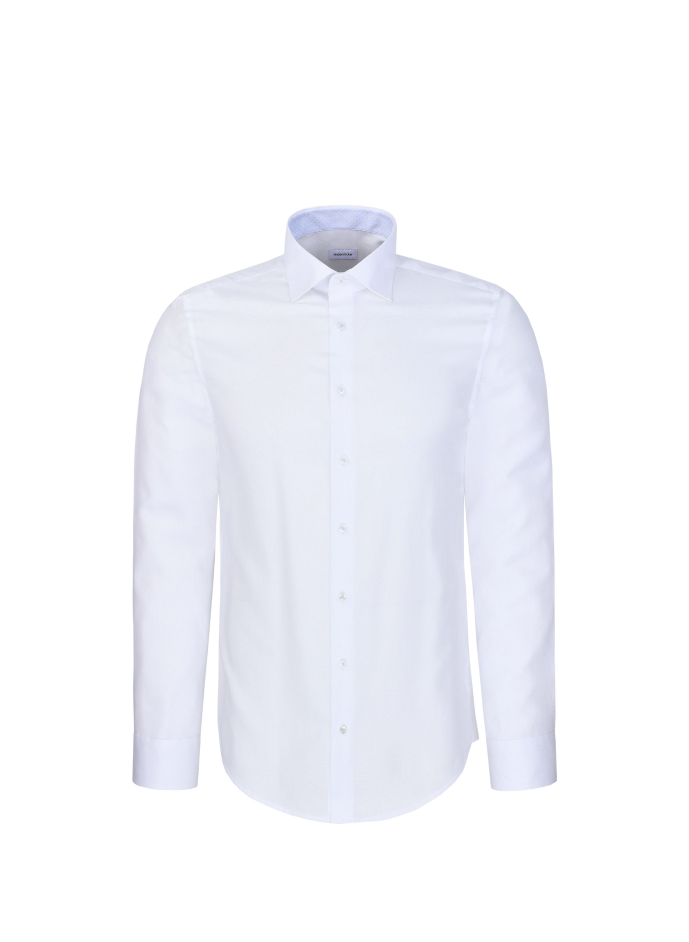 Straight classic collar shirt in cotton SEIDENSTICKER White