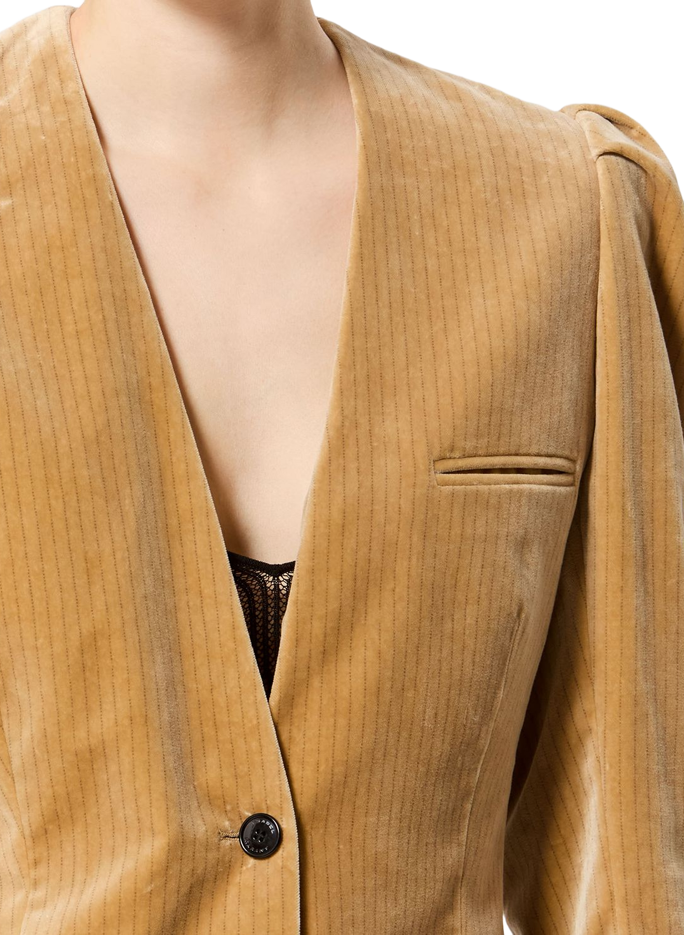 Fereole Baumwoll-Veloursjacke ISABEL MARANT Braun