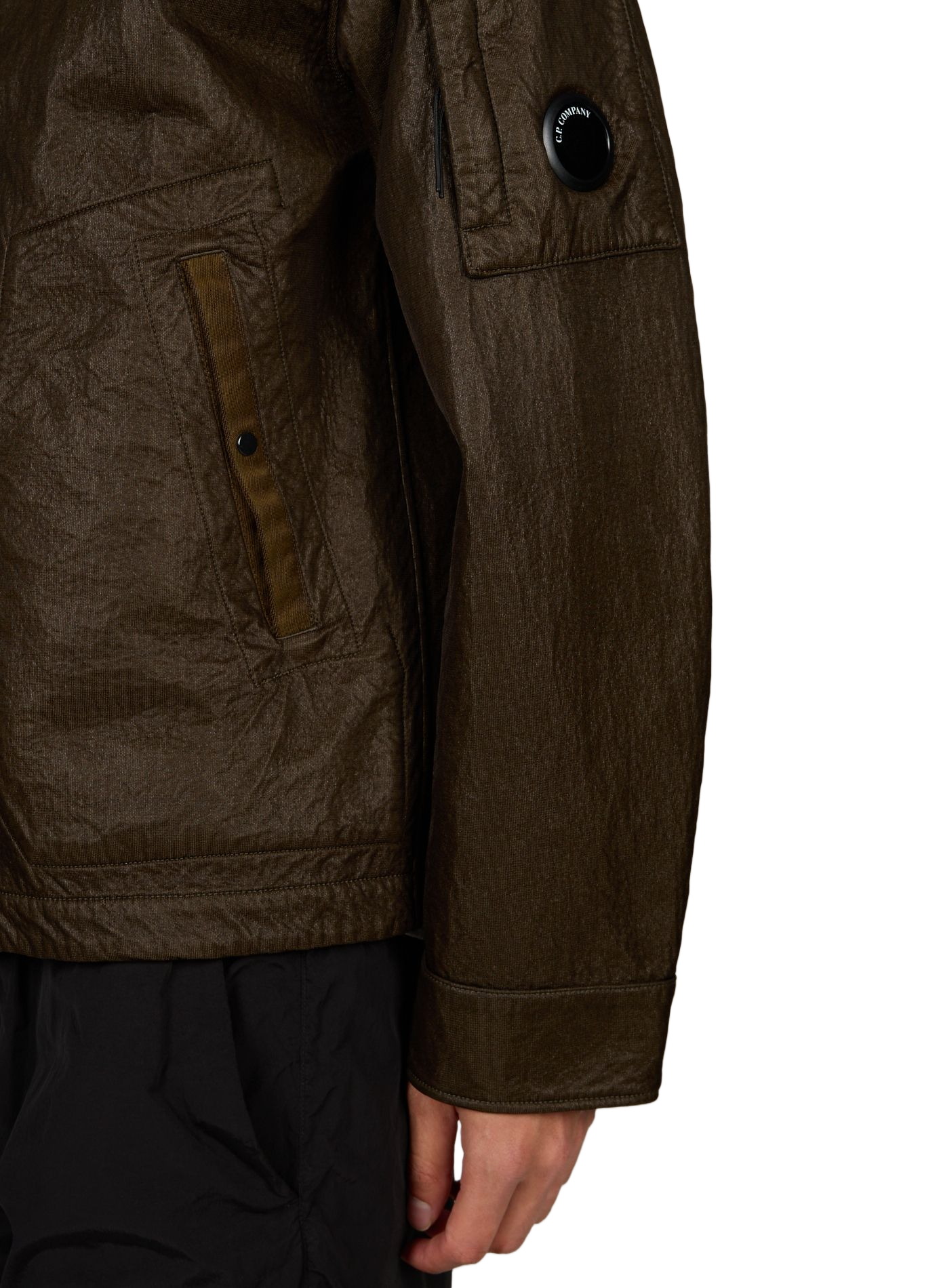 Blouson à capuche réversible CP COMPANY Kaki